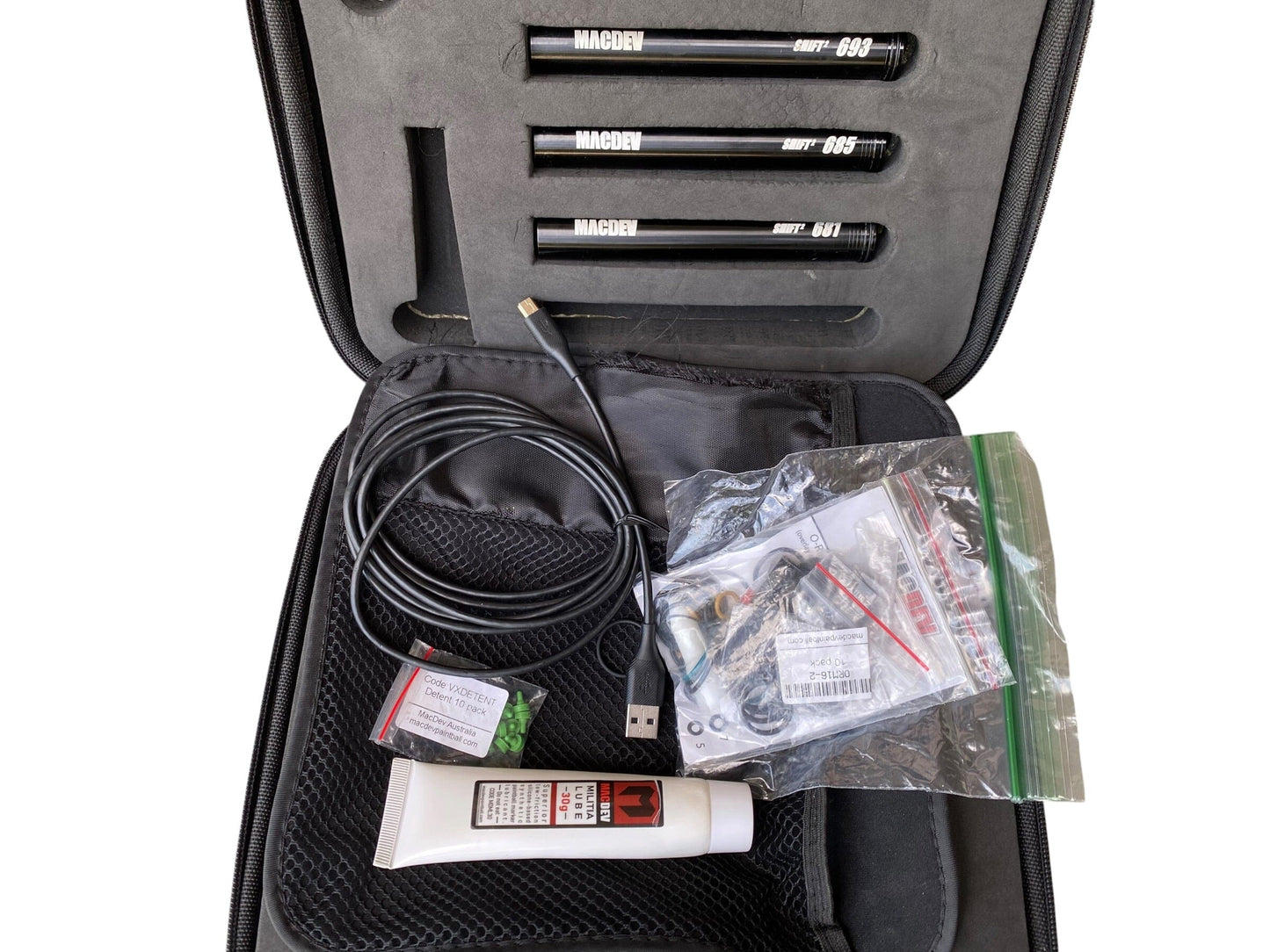 Used MacDev Clone 5 Red/Black Paintball Gun Paintball Gun from CPXBrosPaintball Buy/Sell/Trade Paintball Markers, New Paintball Guns, Paintball Hoppers, Paintball Masks, and Hormesis Headbands