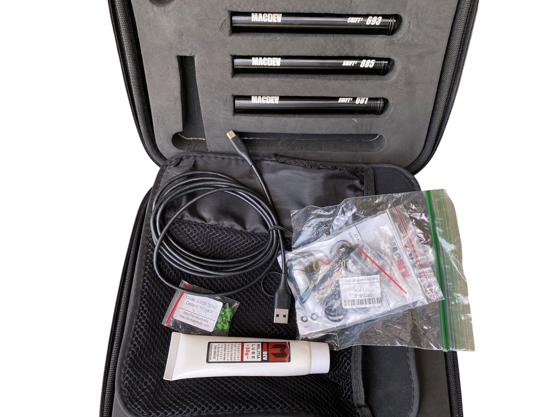 Used MacDev Clone 5 Red/Black Paintball Gun Paintball Gun from CPXBrosPaintball Buy/Sell/Trade Paintball Markers, New Paintball Guns, Paintball Hoppers, Paintball Masks, and Hormesis Headbands