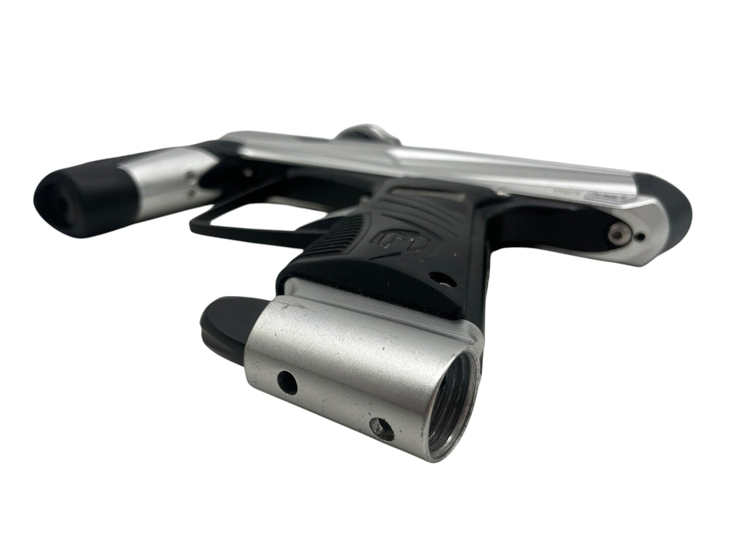Used MacDev Clone 5 Silver/Black Paintball Gun Paintball Gun from CPXBrosPaintball Buy/Sell/Trade Paintball Markers, New Paintball Guns, Paintball Hoppers, Paintball Masks, and Hormesis Headbands