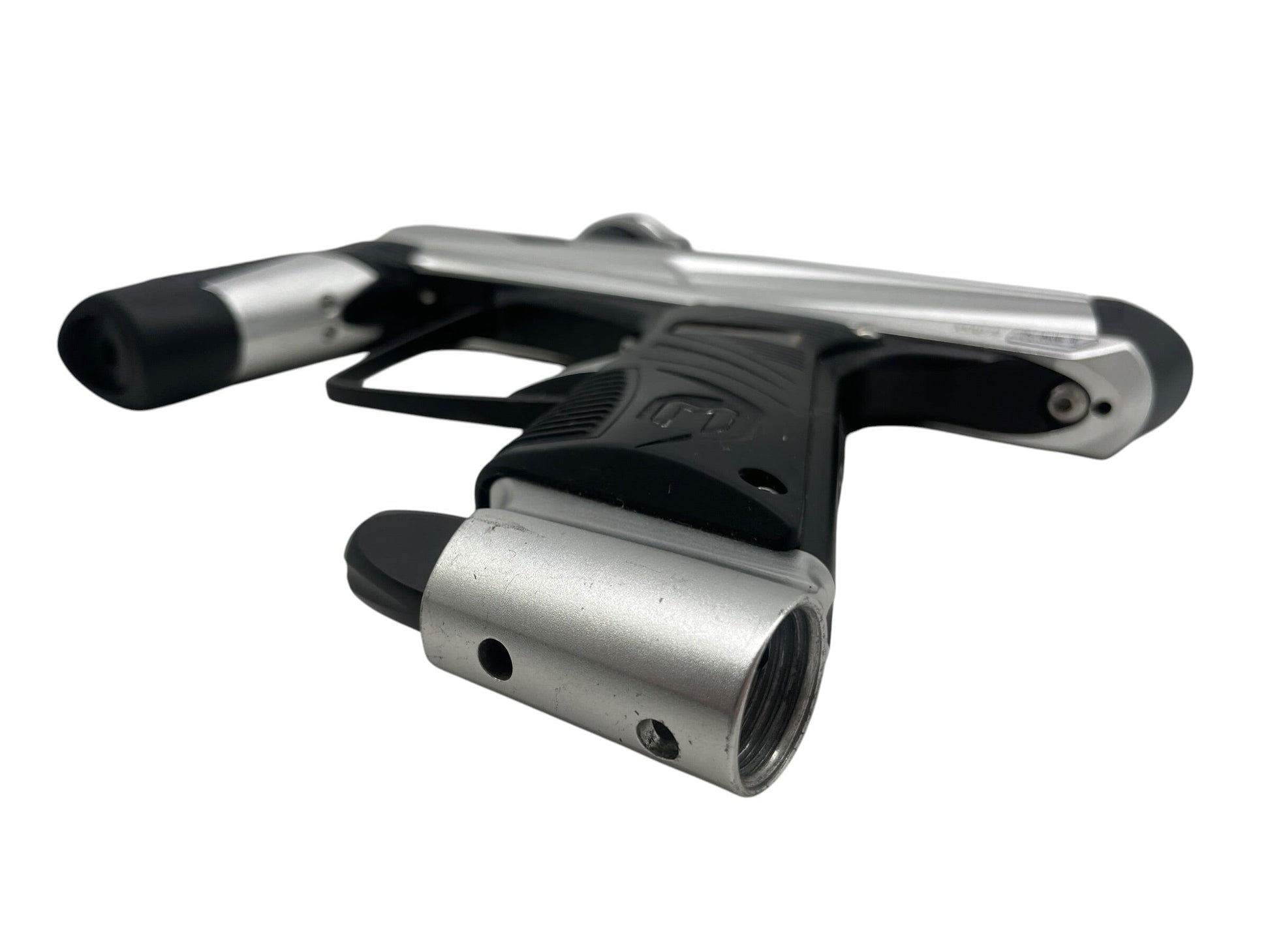 Used MacDev Clone 5 Silver/Black Paintball Gun Paintball Gun from CPXBrosPaintball Buy/Sell/Trade Paintball Markers, New Paintball Guns, Paintball Hoppers, Paintball Masks, and Hormesis Headbands