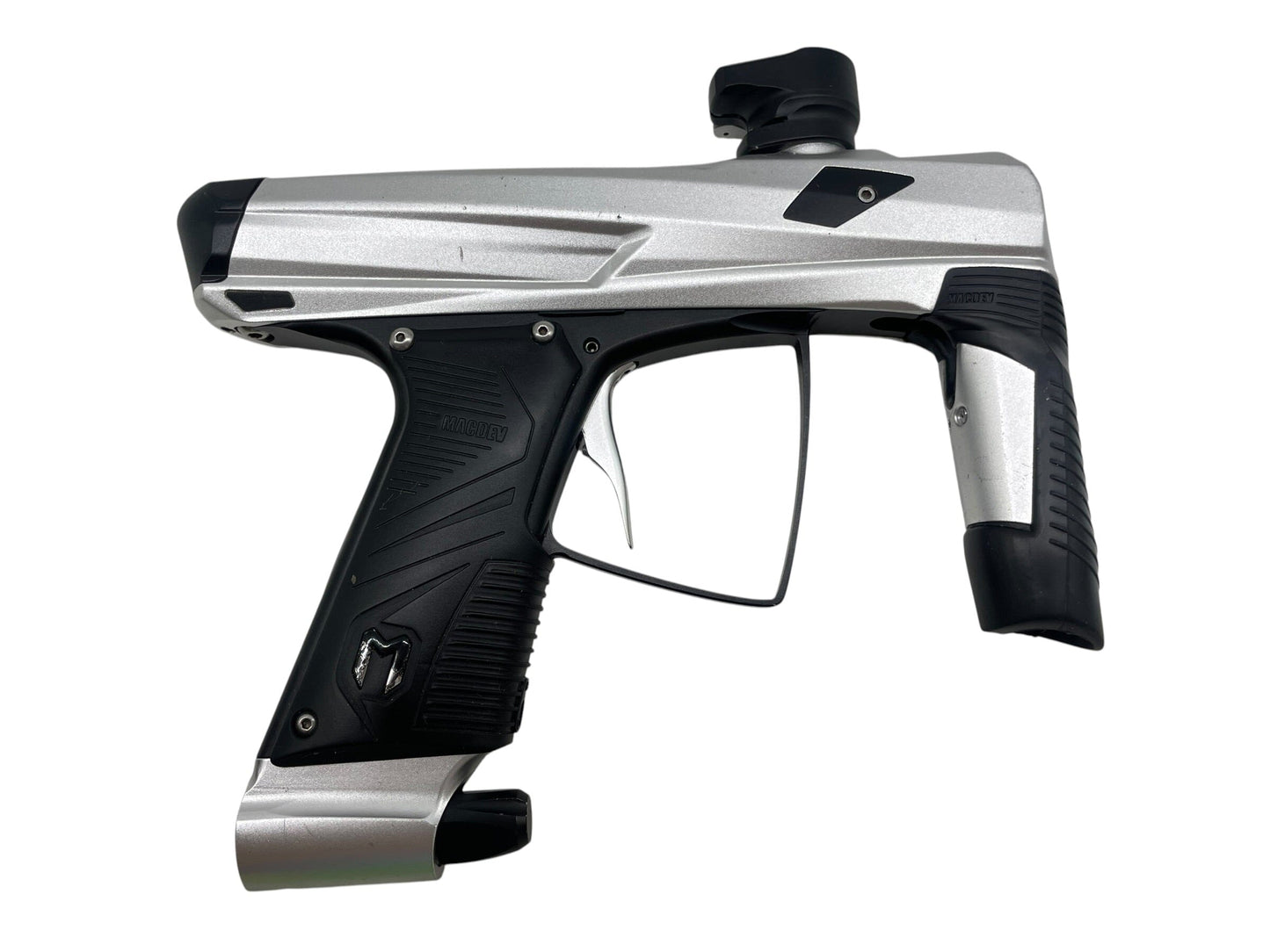 Used MacDev Clone 5 Silver/Black Paintball Gun Paintball Gun from CPXBrosPaintball Buy/Sell/Trade Paintball Markers, New Paintball Guns, Paintball Hoppers, Paintball Masks, and Hormesis Headbands