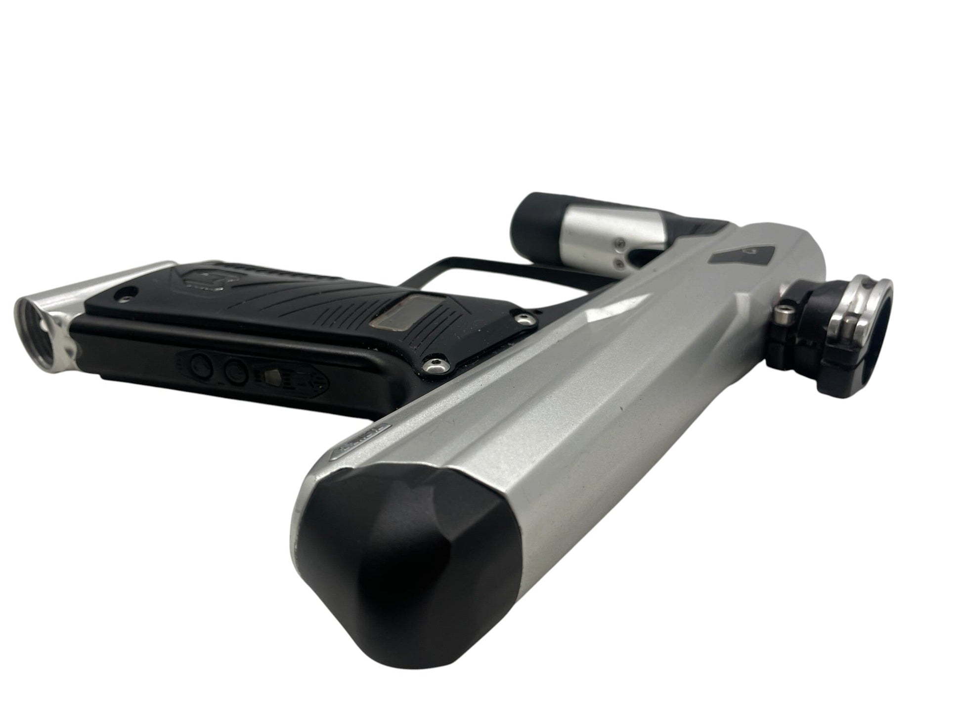Used MacDev Clone 5 Silver/Black Paintball Gun Paintball Gun from CPXBrosPaintball Buy/Sell/Trade Paintball Markers, New Paintball Guns, Paintball Hoppers, Paintball Masks, and Hormesis Headbands