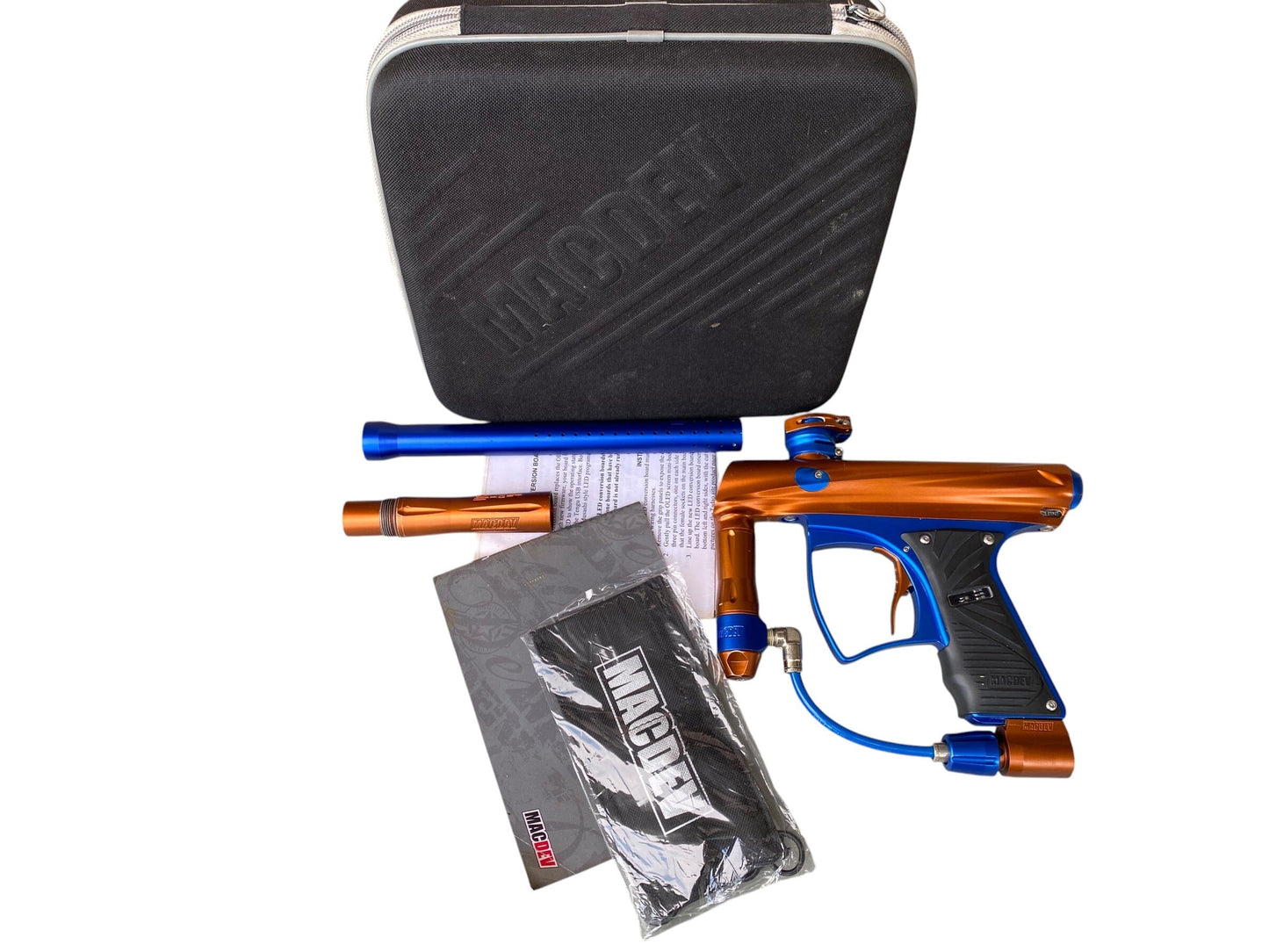 Used Macdev Clone Copper/Blue Paintball Gun (NO LCD SCREEN) Paintball Gun from CPXBrosPaintball Buy/Sell/Trade Paintball Markers, New Paintball Guns, Paintball Hoppers, Paintball Masks, and Hormesis Headbands