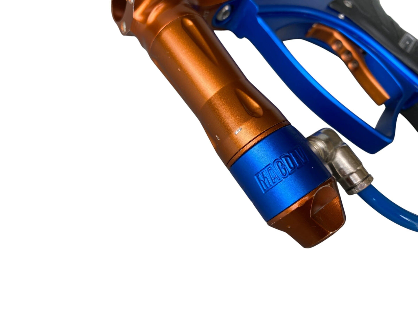 Used Macdev Clone Copper/Blue Paintball Gun (NO LCD SCREEN) Paintball Gun from CPXBrosPaintball Buy/Sell/Trade Paintball Markers, New Paintball Guns, Paintball Hoppers, Paintball Masks, and Hormesis Headbands