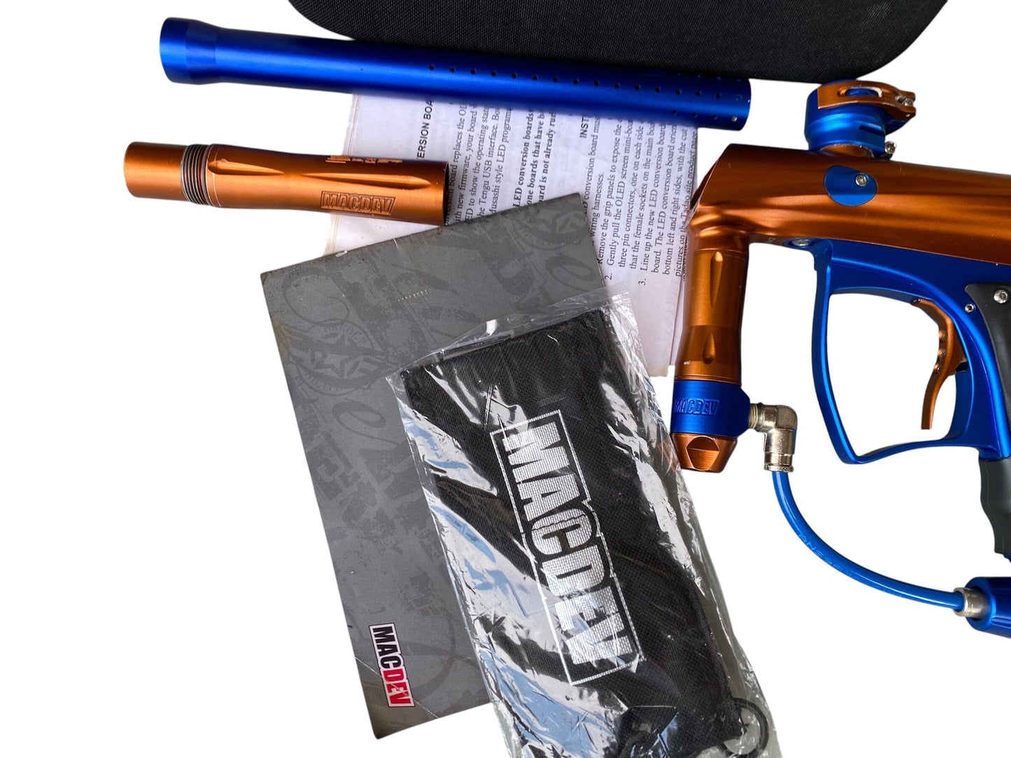 Used Macdev Clone Copper/Blue Paintball Gun (NO LCD SCREEN) Paintball Gun from CPXBrosPaintball Buy/Sell/Trade Paintball Markers, New Paintball Guns, Paintball Hoppers, Paintball Masks, and Hormesis Headbands