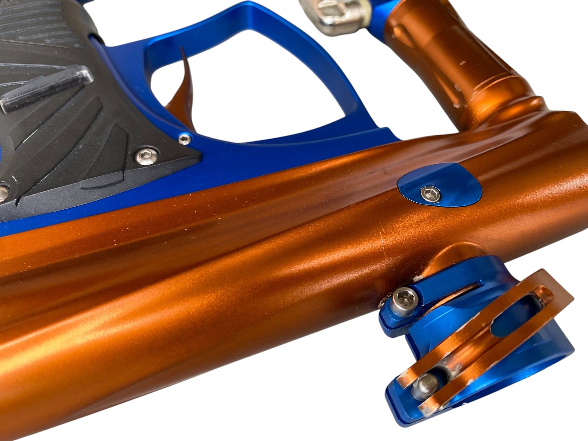 Used Macdev Clone Copper/Blue Paintball Gun (NO LCD SCREEN) Paintball Gun from CPXBrosPaintball Buy/Sell/Trade Paintball Markers, New Paintball Guns, Paintball Hoppers, Paintball Masks, and Hormesis Headbands