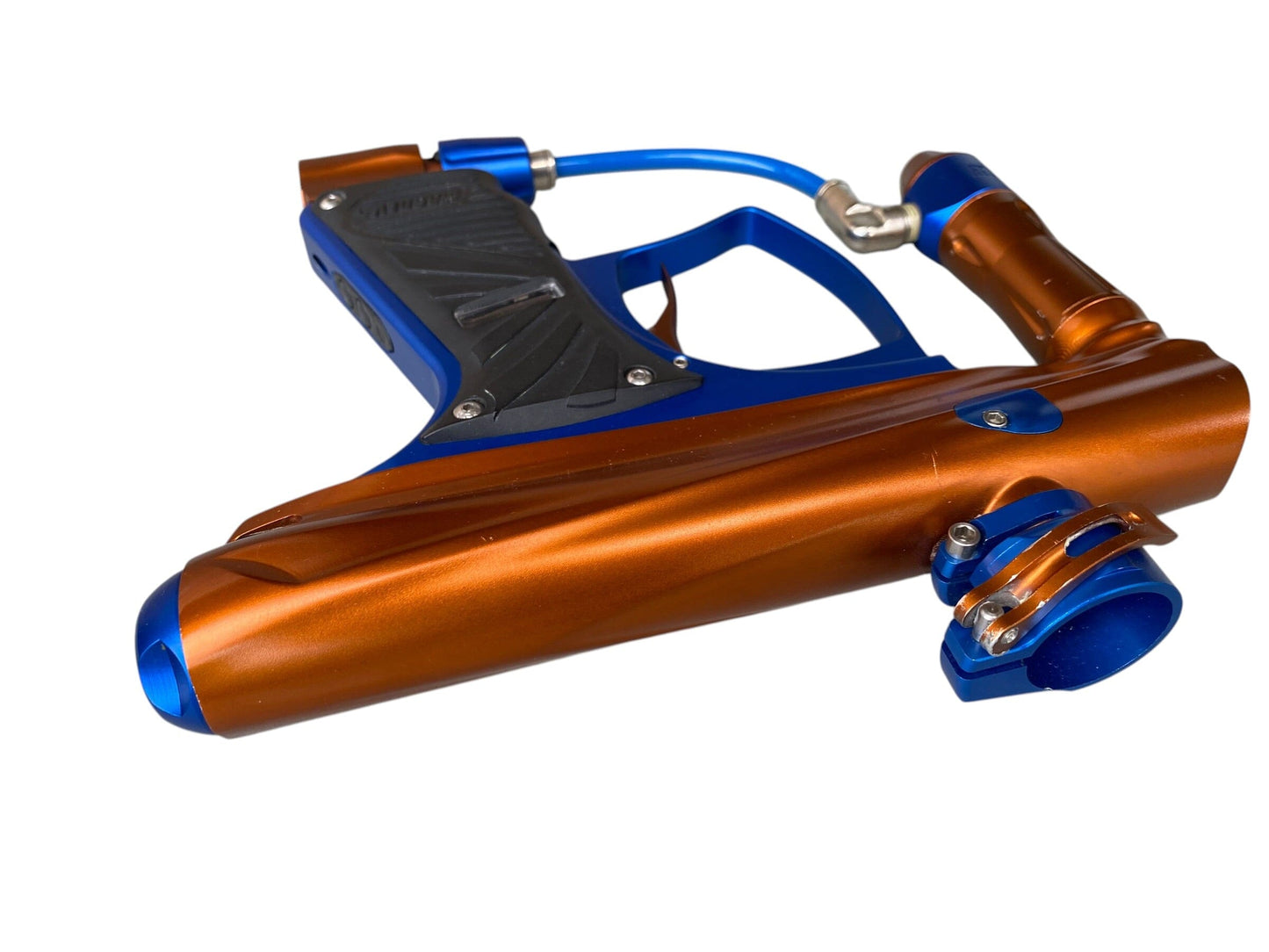 Used Macdev Clone Copper/Blue Paintball Gun (NO LCD SCREEN) Paintball Gun from CPXBrosPaintball Buy/Sell/Trade Paintball Markers, New Paintball Guns, Paintball Hoppers, Paintball Masks, and Hormesis Headbands