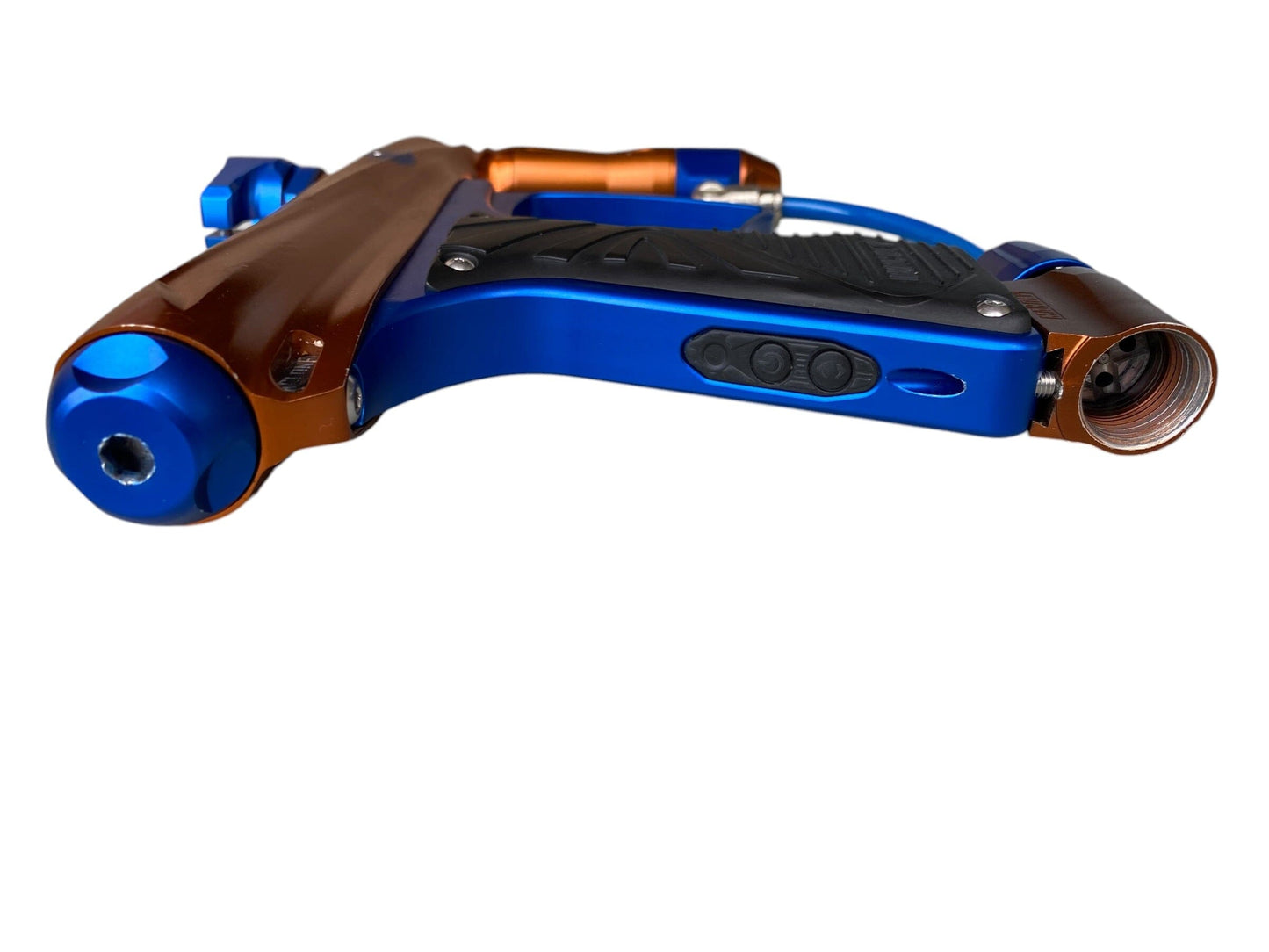 Used Macdev Clone Copper/Blue Paintball Gun (NO LCD SCREEN) Paintball Gun from CPXBrosPaintball Buy/Sell/Trade Paintball Markers, New Paintball Guns, Paintball Hoppers, Paintball Masks, and Hormesis Headbands