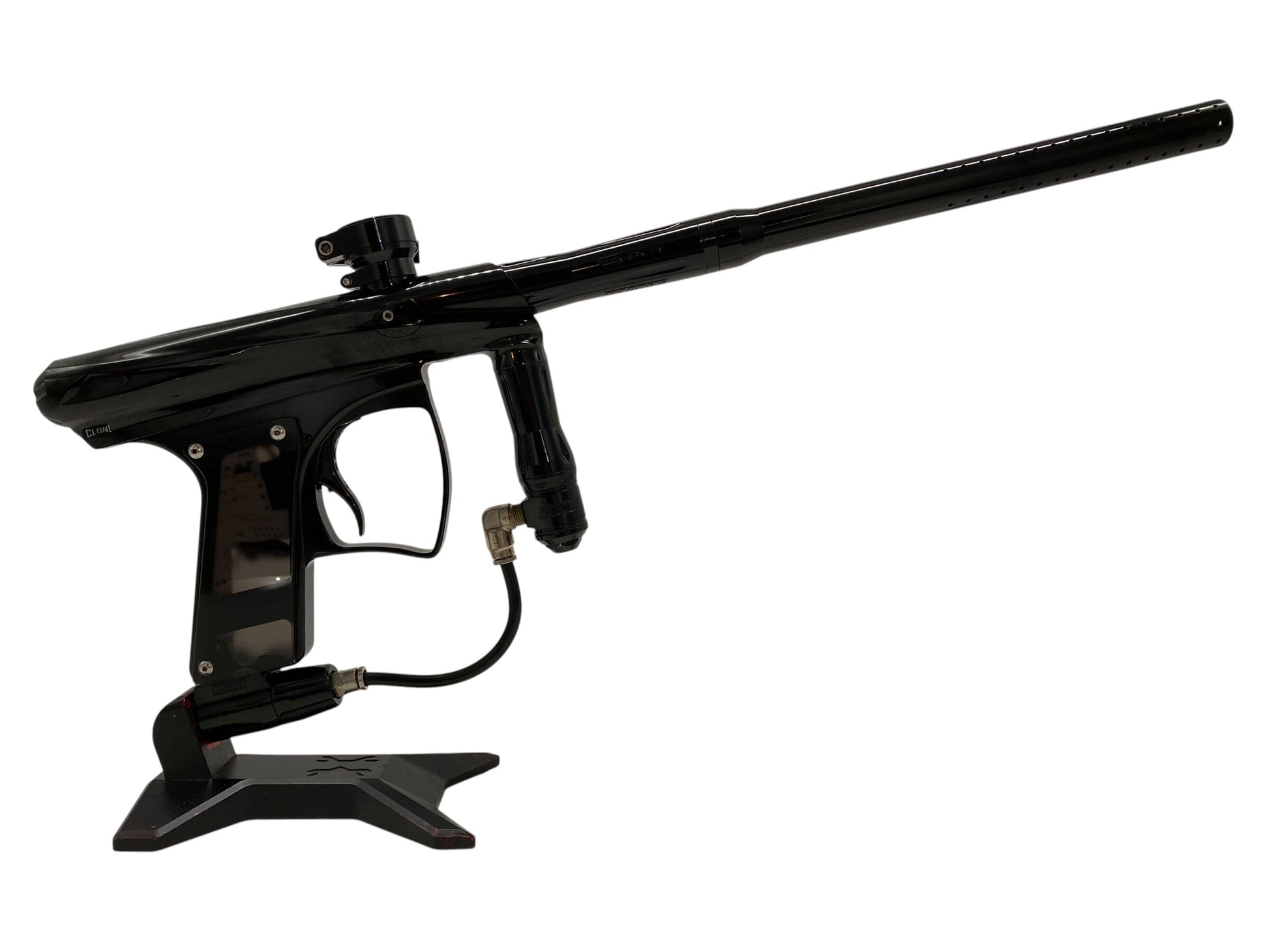 Used Macdev CLONE Gloss Black Paintball Gun Paintball Gun from CPXBrosPaintball Buy/Sell/Trade Paintball Markers, New Paintball Guns, Paintball Hoppers, Paintball Masks, and Hormesis Headbands
