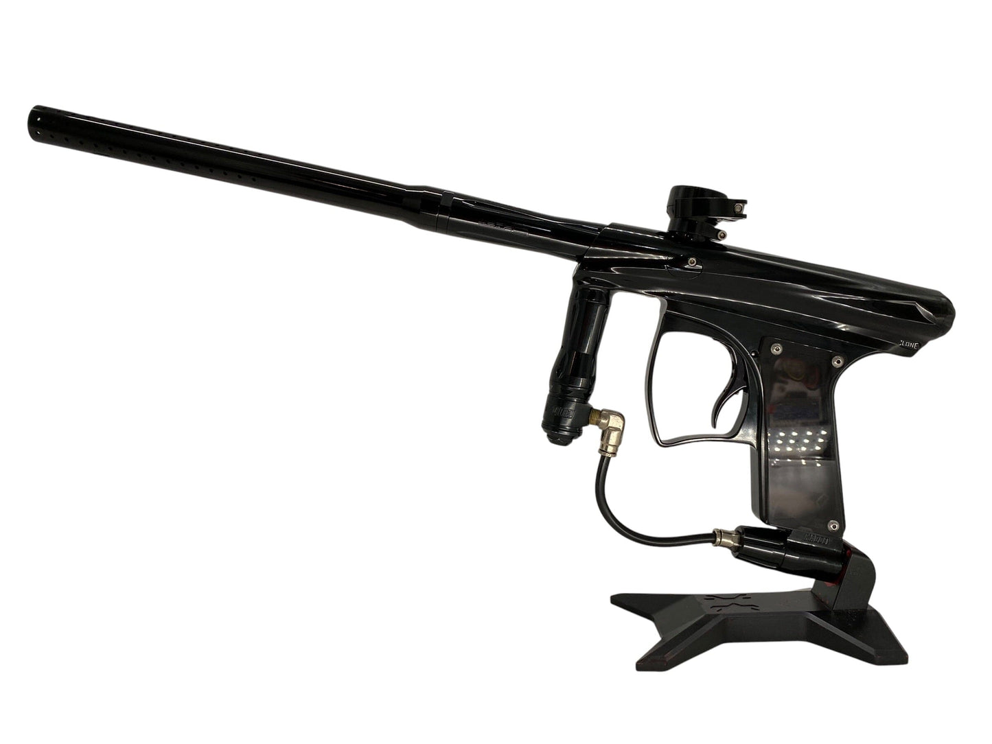 Used Macdev CLONE Gloss Black Paintball Gun Paintball Gun from CPXBrosPaintball Buy/Sell/Trade Paintball Markers, New Paintball Guns, Paintball Hoppers, Paintball Masks, and Hormesis Headbands