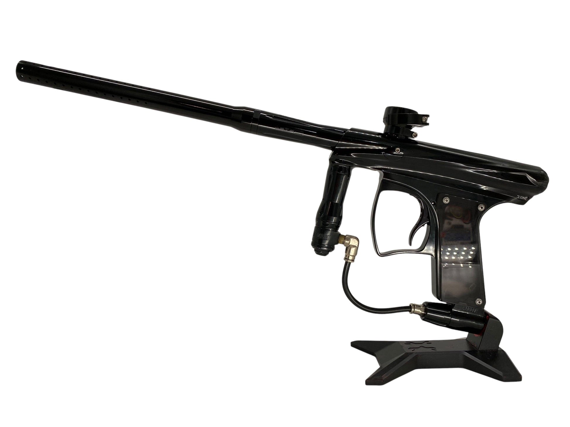 Used Macdev CLONE Gloss Black Paintball Gun Paintball Gun from CPXBrosPaintball Buy/Sell/Trade Paintball Markers, New Paintball Guns, Paintball Hoppers, Paintball Masks, and Hormesis Headbands
