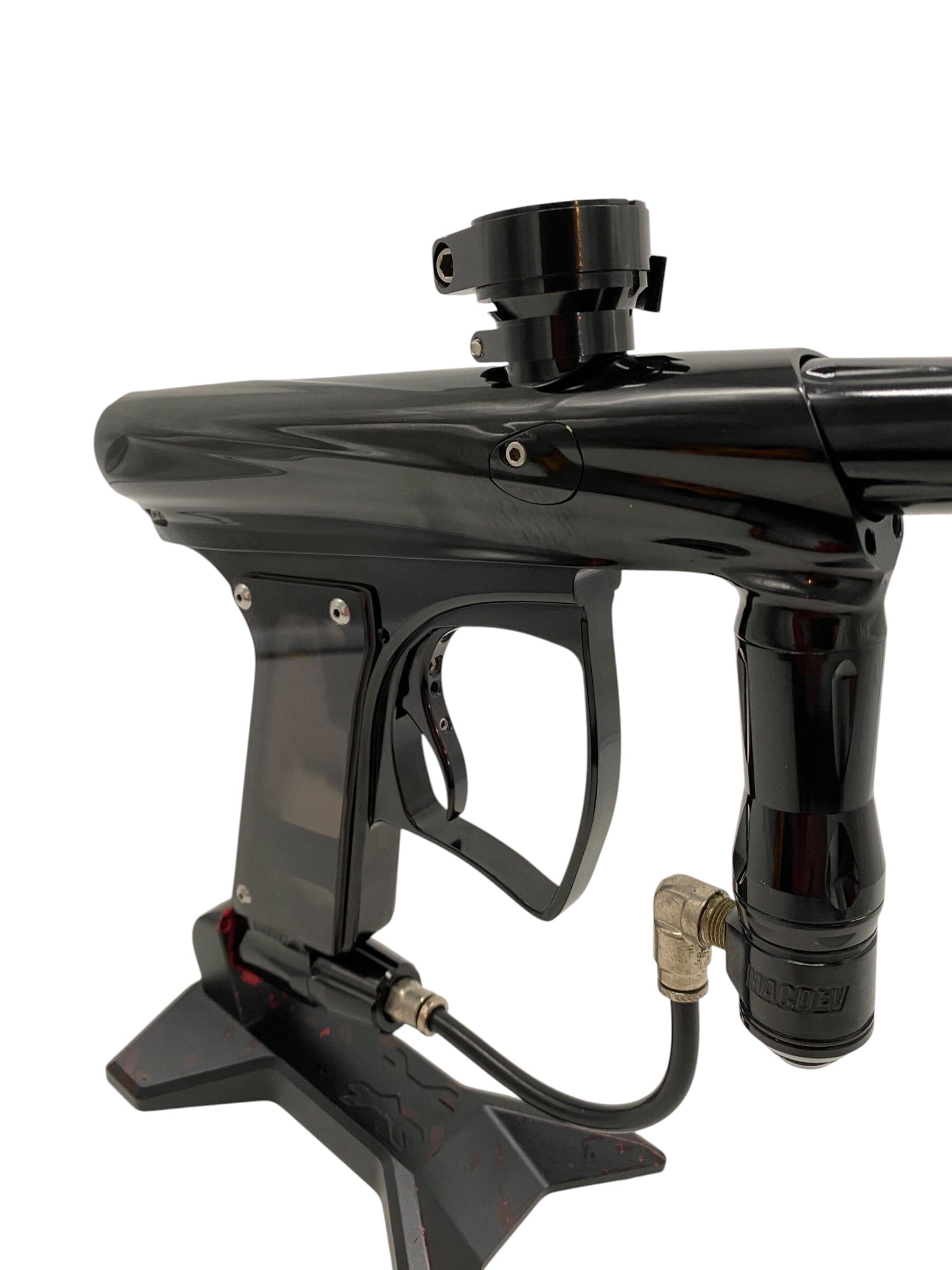 Used Macdev CLONE Gloss Black Paintball Gun Paintball Gun from CPXBrosPaintball Buy/Sell/Trade Paintball Markers, New Paintball Guns, Paintball Hoppers, Paintball Masks, and Hormesis Headbands