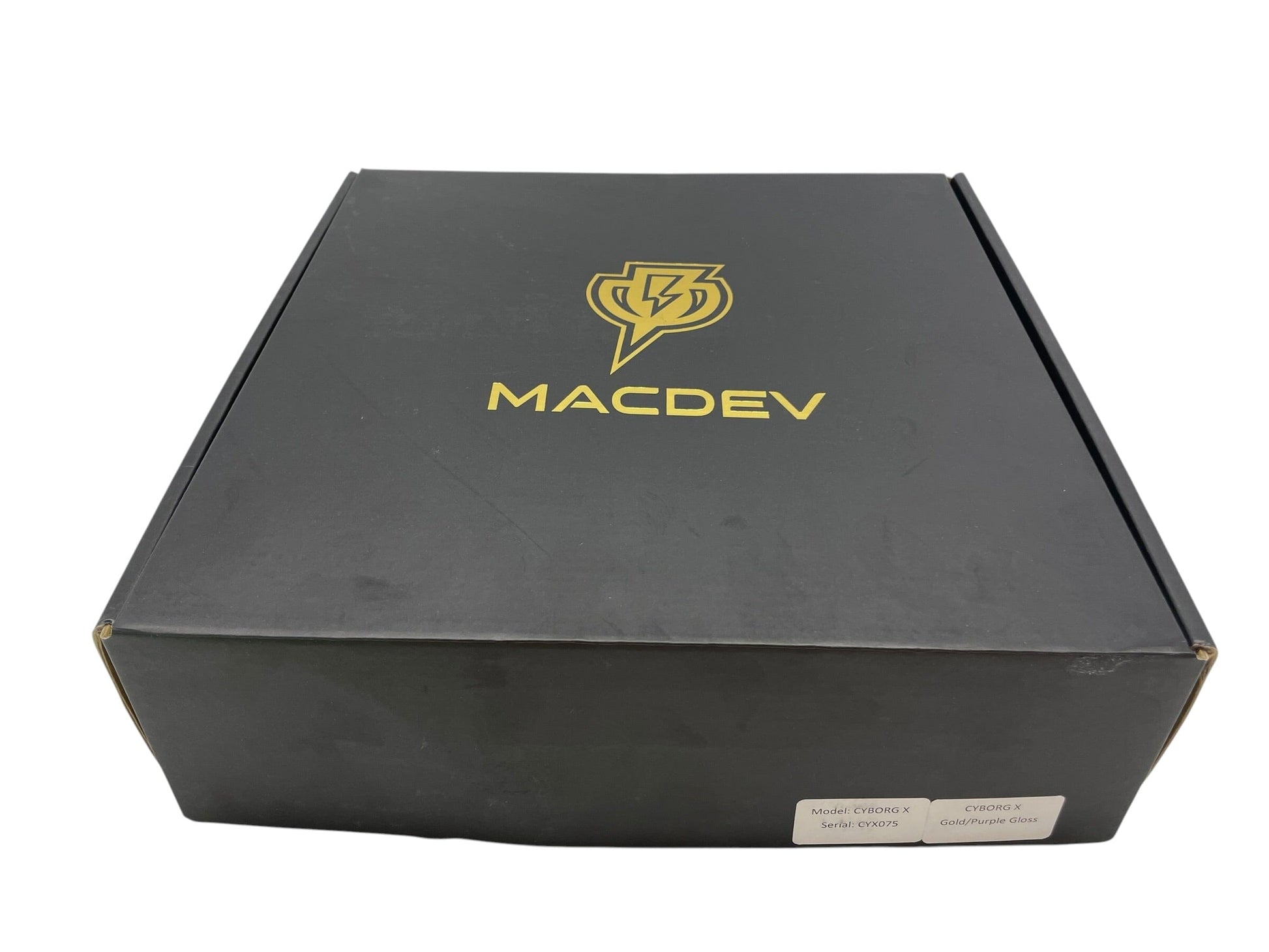 Used Macdev Cyborg X Limited Edition Gold/Black Paintball Gun MINT Paintball Gun from CPXBrosPaintball Buy/Sell/Trade Paintball Markers, New Paintball Guns, Paintball Hoppers, Paintball Masks, and Hormesis Headbands