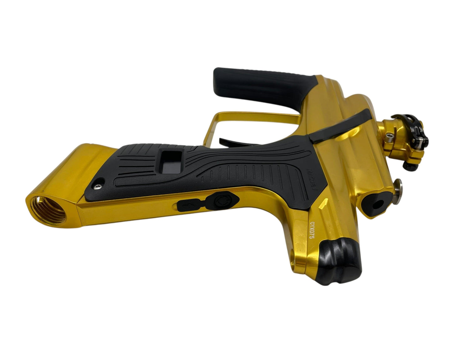 Used Macdev Cyborg X Limited Edition Gold/Black Paintball Gun MINT Paintball Gun from CPXBrosPaintball Buy/Sell/Trade Paintball Markers, New Paintball Guns, Paintball Hoppers, Paintball Masks, and Hormesis Headbands