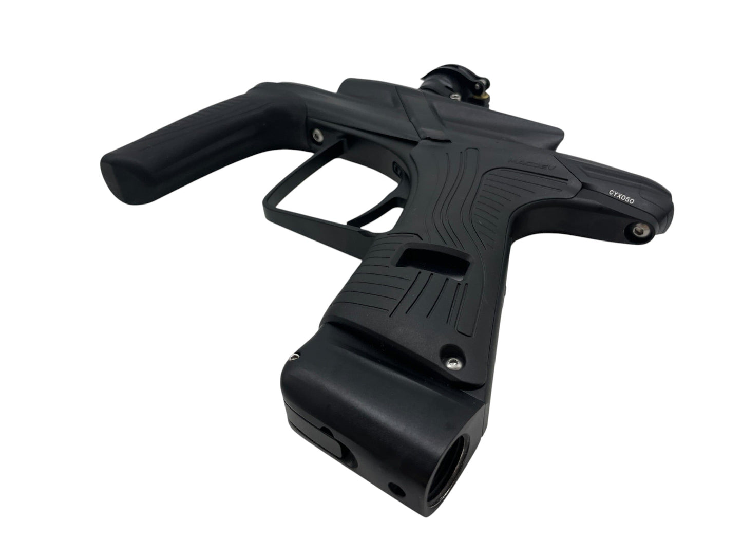 Used Macdev Cyborg X Limited Edition Midnight Paintball Gun Paintball Gun from CPXBrosPaintball Buy/Sell/Trade Paintball Markers, New Paintball Guns, Paintball Hoppers, Paintball Masks, and Hormesis Headbands