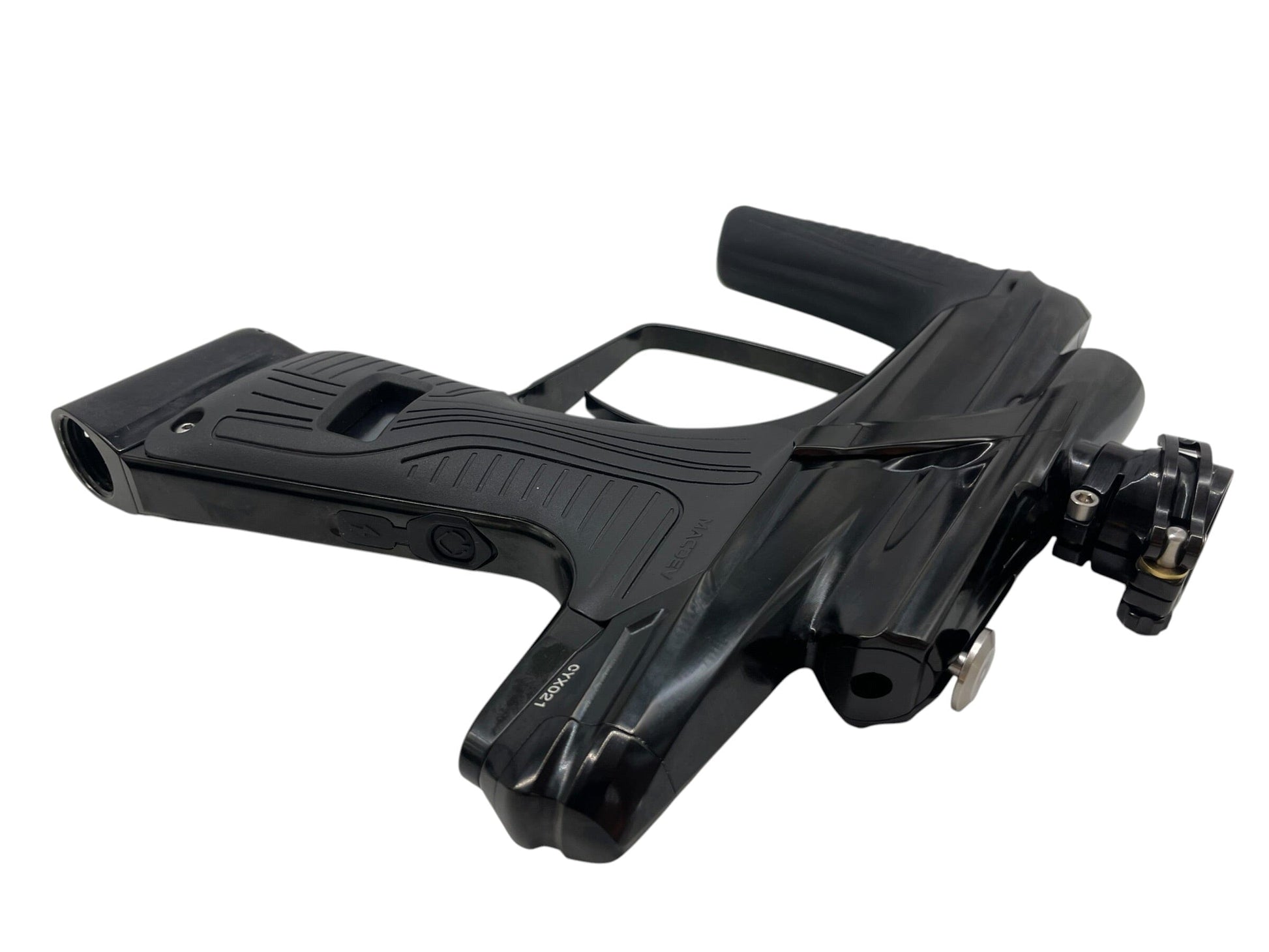 Used Macdev Cyborg X Limited Edition Midnight Paintball Gun Paintball Gun from CPXBrosPaintball Buy/Sell/Trade Paintball Markers, New Paintball Guns, Paintball Hoppers, Paintball Masks, and Hormesis Headbands