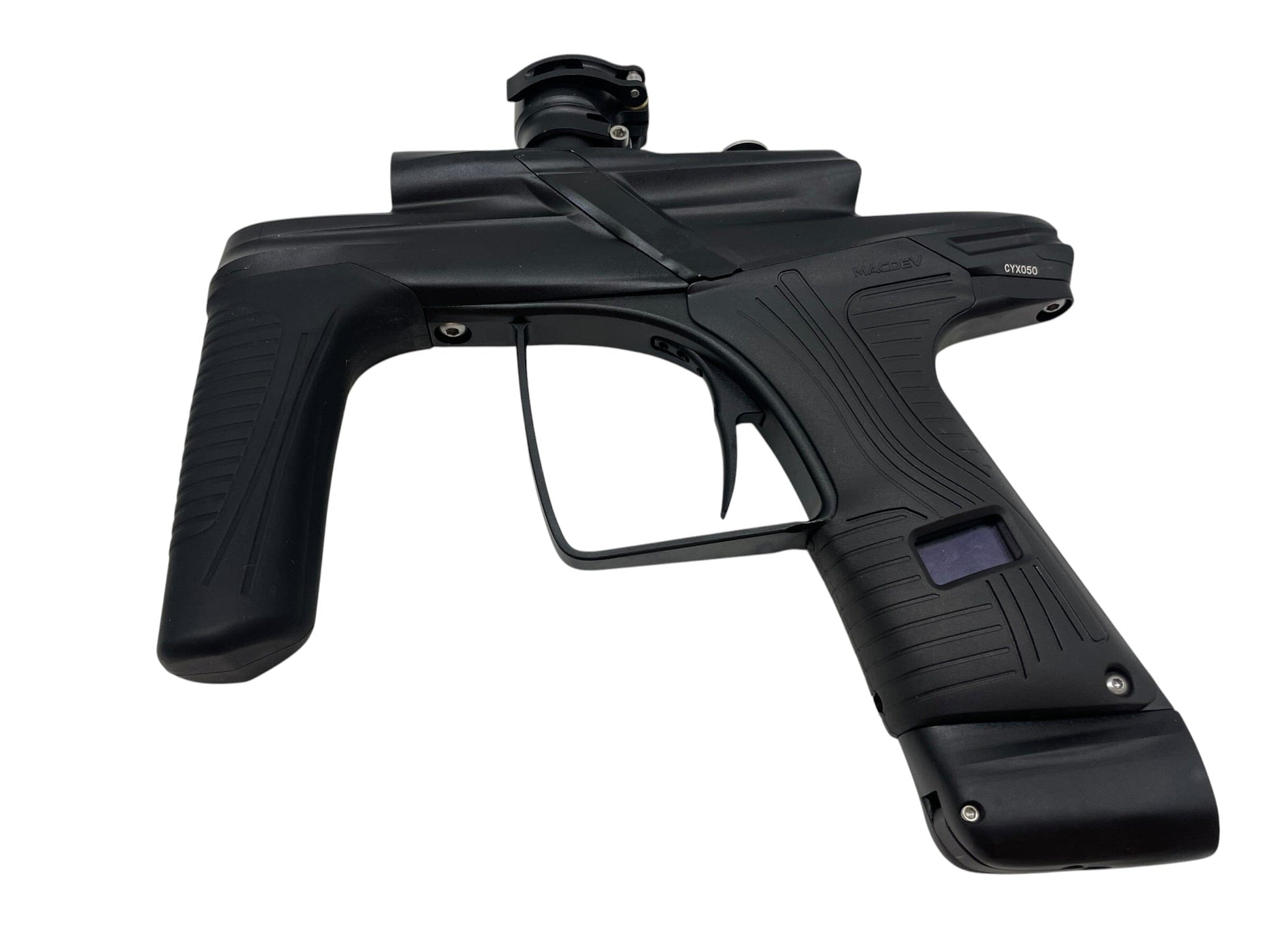 Used Macdev Cyborg X Limited Edition Midnight Paintball Gun Paintball Gun from CPXBrosPaintball Buy/Sell/Trade Paintball Markers, New Paintball Guns, Paintball Hoppers, Paintball Masks, and Hormesis Headbands