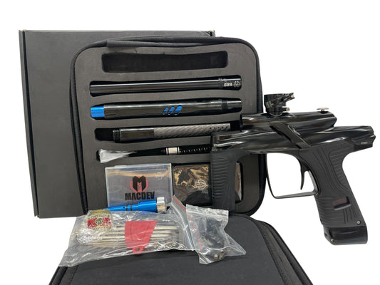 Used Macdev Cyborg X Limited Edition Midnight Paintball Gun Paintball Gun from CPXBrosPaintball Buy/Sell/Trade Paintball Markers, New Paintball Guns, Paintball Hoppers, Paintball Masks, and Hormesis Headbands