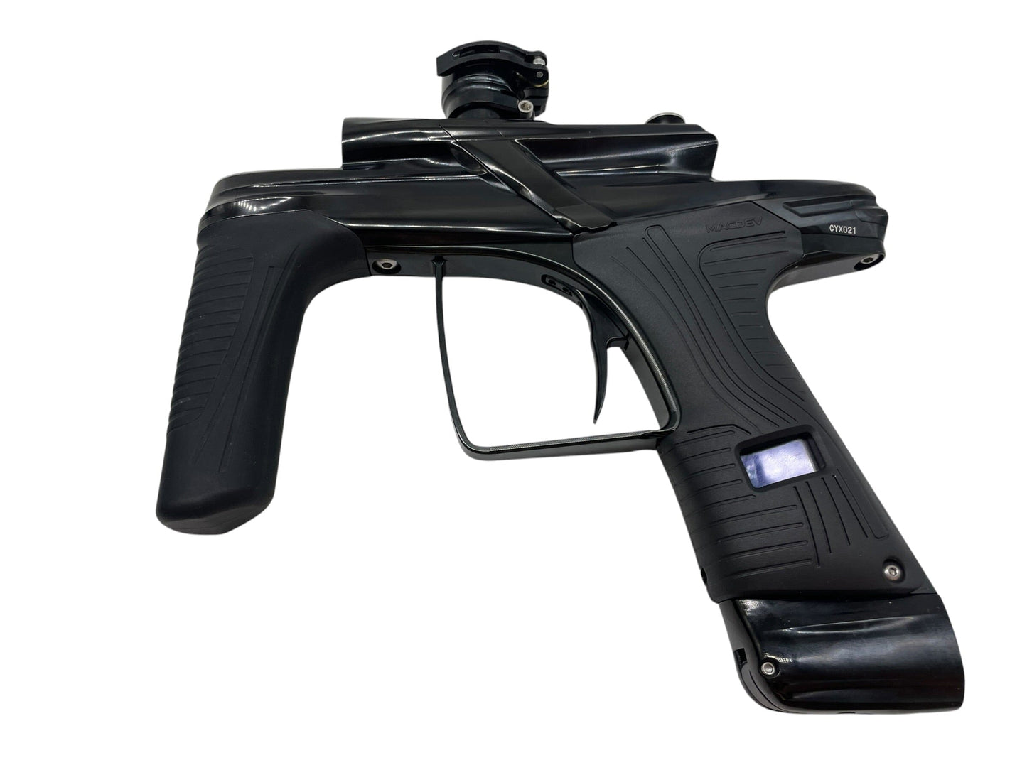 Used Macdev Cyborg X Limited Edition Midnight Paintball Gun Paintball Gun from CPXBrosPaintball Buy/Sell/Trade Paintball Markers, New Paintball Guns, Paintball Hoppers, Paintball Masks, and Hormesis Headbands