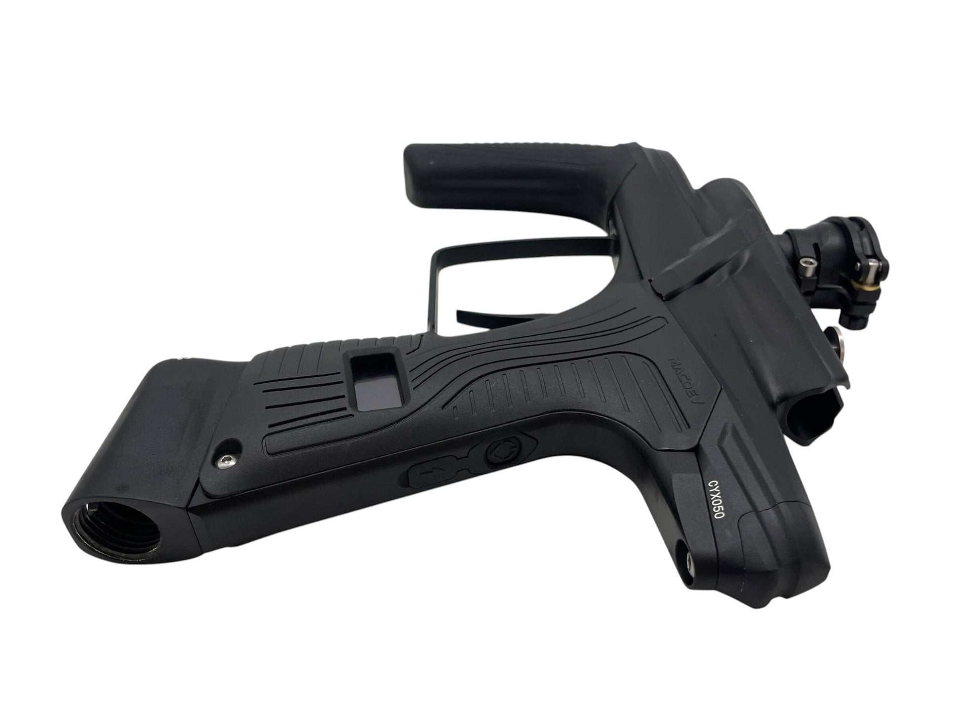 Used Macdev Cyborg X Limited Edition Midnight Paintball Gun Paintball Gun from CPXBrosPaintball Buy/Sell/Trade Paintball Markers, New Paintball Guns, Paintball Hoppers, Paintball Masks, and Hormesis Headbands