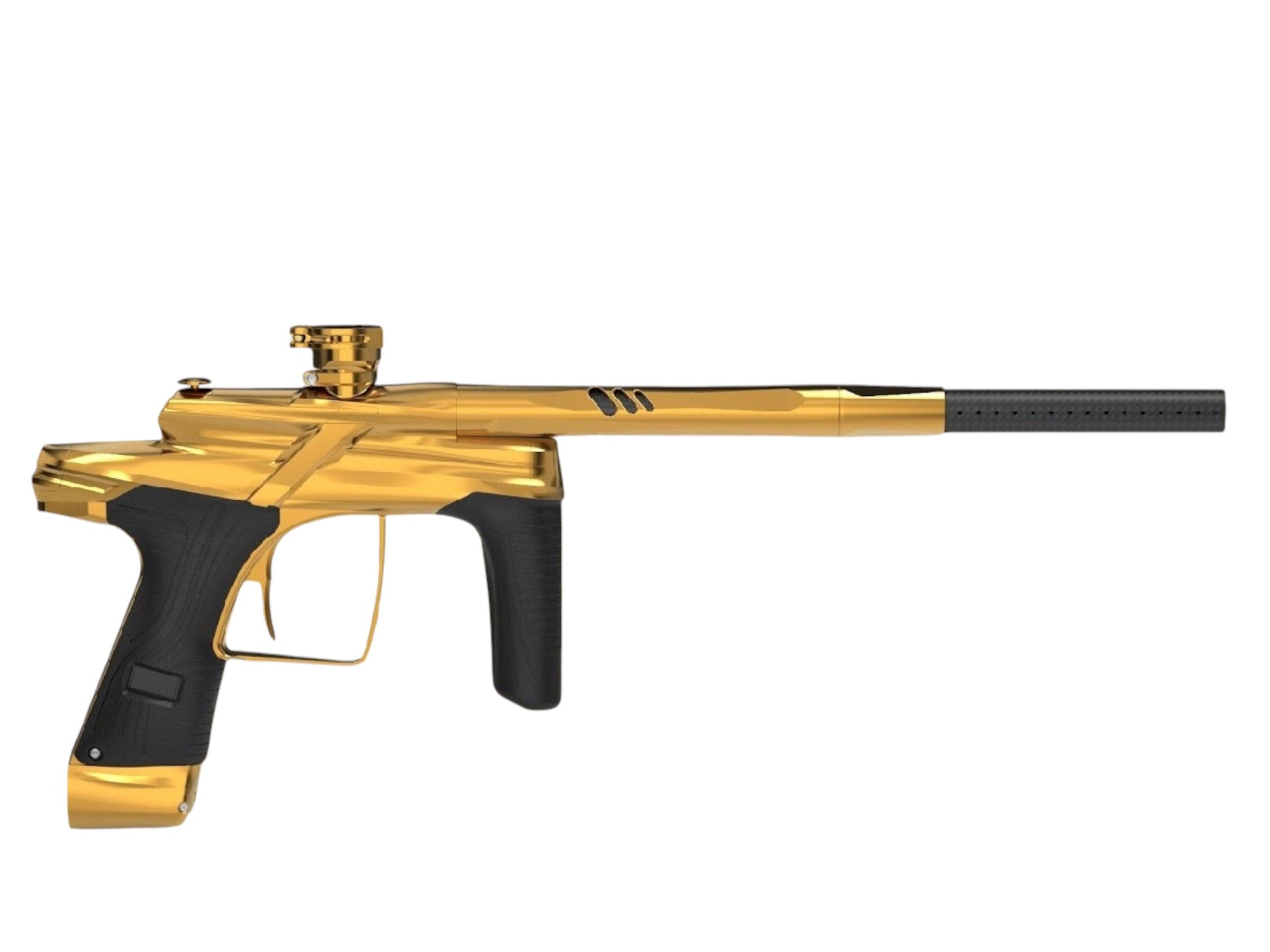 Used Macdev Cyborg X Limited Edition Paintball Gun 24k (Gloss Gold) Paintball Gun from CPXBrosPaintball Buy/Sell/Trade Paintball Markers, New Paintball Guns, Paintball Hoppers, Paintball Masks, and Hormesis Headbands