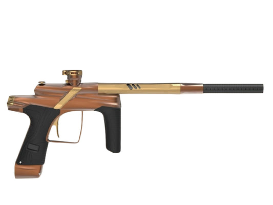 Used Macdev Cyborg X Limited Edition Paintball Gun Desert (Dust Bronze/Sandstone) Paintball Gun from CPXBrosPaintball Buy/Sell/Trade Paintball Markers, New Paintball Guns, Paintball Hoppers, Paintball Masks, and Hormesis Headbands