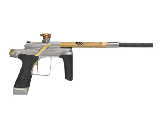 Used Macdev Cyborg X Limited Edition Paintball Gun Desert (Dust Grey Bronze/Sandstone)COLOR SWAP Paintball Gun from CPXBrosPaintball Buy/Sell/Trade Paintball Markers, New Paintball Guns, Paintball Hoppers, Paintball Masks, and Hormesis Headbands