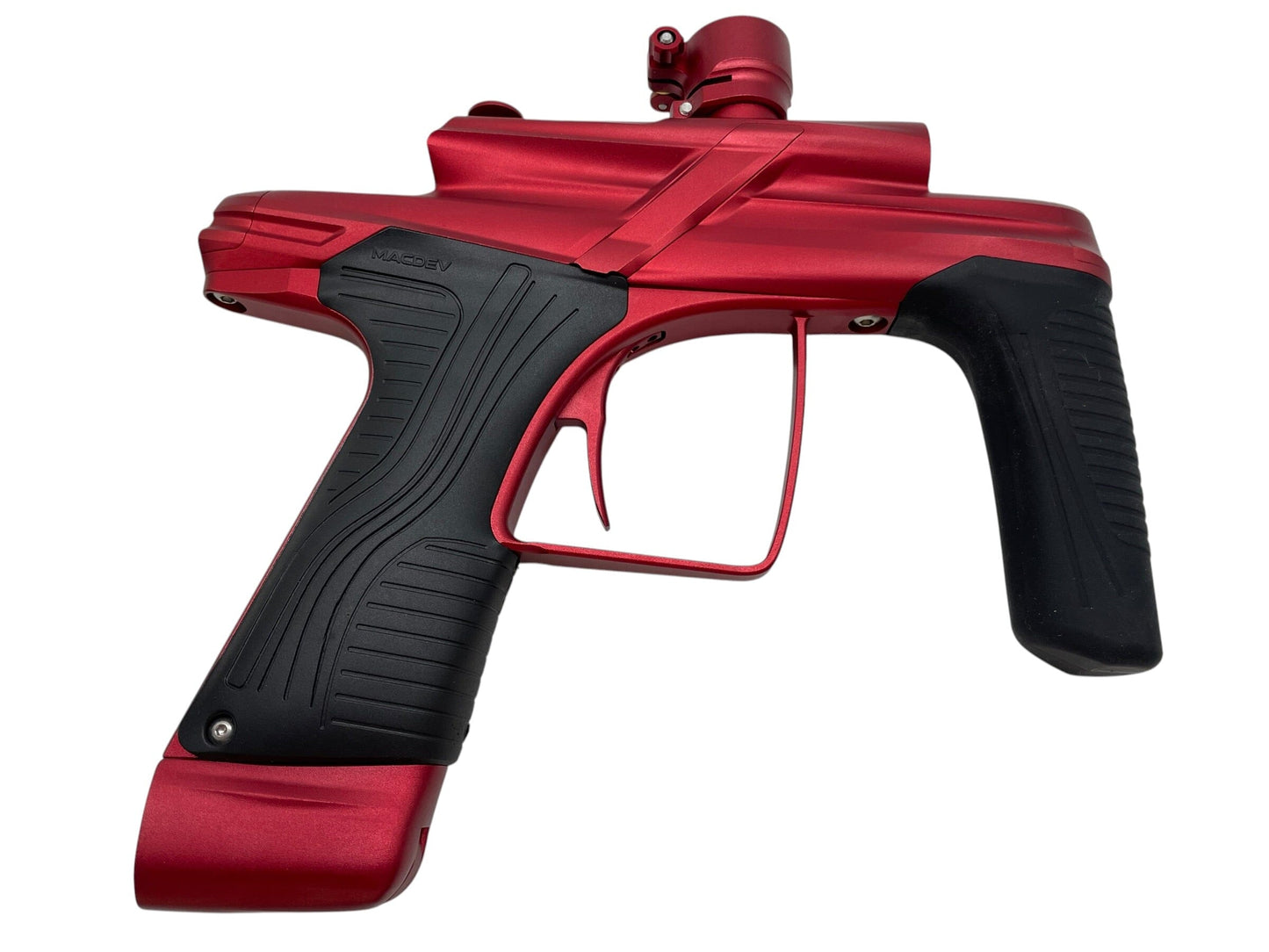 Used Macdev Cyborg X Limited Edition Red/Red Paintball Gun *MINT* Paintball Gun from CPXBrosPaintball Buy/Sell/Trade Paintball Markers, New Paintball Guns, Paintball Hoppers, Paintball Masks, and Hormesis Headbands
