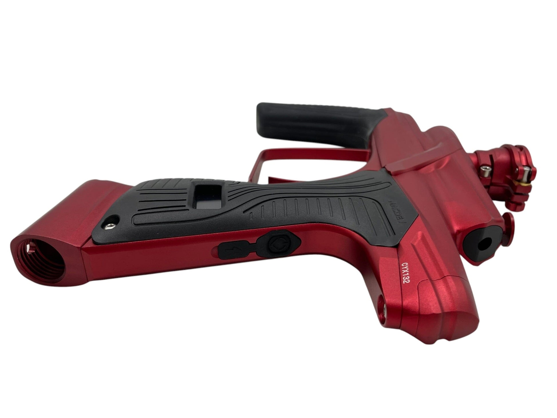 Used Macdev Cyborg X Limited Edition Red/Red Paintball Gun *MINT* Paintball Gun from CPXBrosPaintball Buy/Sell/Trade Paintball Markers, New Paintball Guns, Paintball Hoppers, Paintball Masks, and Hormesis Headbands