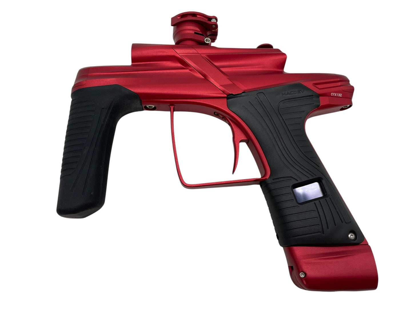 Used Macdev Cyborg X Limited Edition Red/Red Paintball Gun *MINT* Paintball Gun from CPXBrosPaintball Buy/Sell/Trade Paintball Markers, New Paintball Guns, Paintball Hoppers, Paintball Masks, and Hormesis Headbands