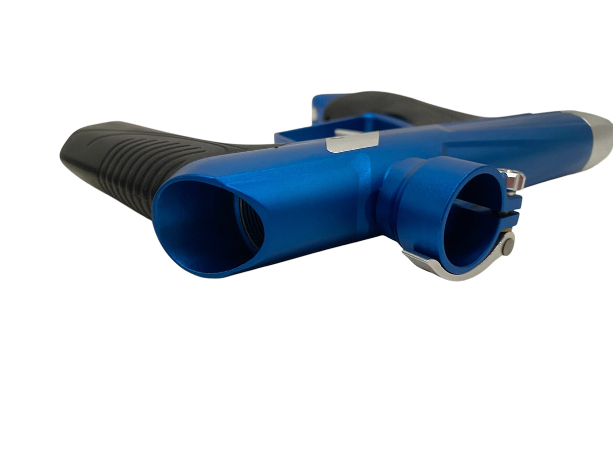 Used MACDEV DRD Blue/Silver Paintball Gun Paintball Gun from CPXBrosPaintball Buy/Sell/Trade Paintball Markers, New Paintball Guns, Paintball Hoppers, Paintball Masks, and Hormesis Headbands