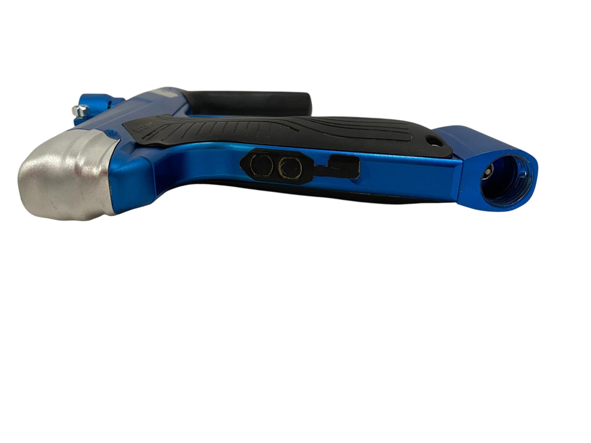 Used MACDEV DRD Blue/Silver Paintball Gun Paintball Gun from CPXBrosPaintball Buy/Sell/Trade Paintball Markers, New Paintball Guns, Paintball Hoppers, Paintball Masks, and Hormesis Headbands