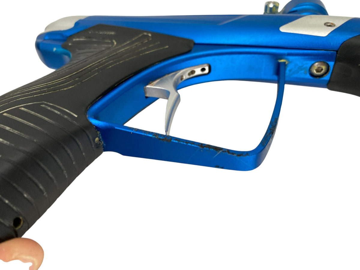 Used MACDEV DRD Blue/Silver Paintball Gun Paintball Gun from CPXBrosPaintball Buy/Sell/Trade Paintball Markers, New Paintball Guns, Paintball Hoppers, Paintball Masks, and Hormesis Headbands