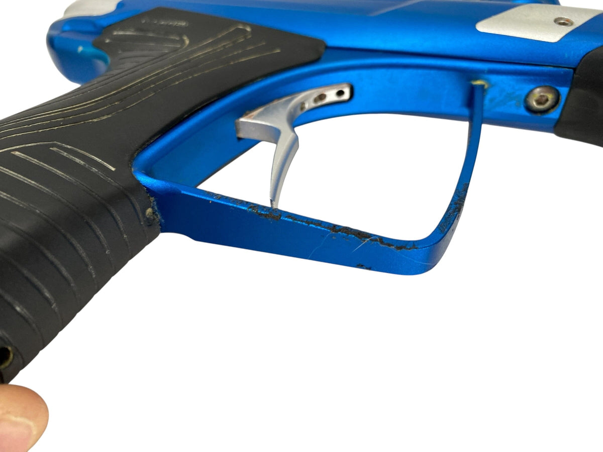 Used MACDEV DRD Blue/Silver Paintball Gun Paintball Gun from CPXBrosPaintball Buy/Sell/Trade Paintball Markers, New Paintball Guns, Paintball Hoppers, Paintball Masks, and Hormesis Headbands