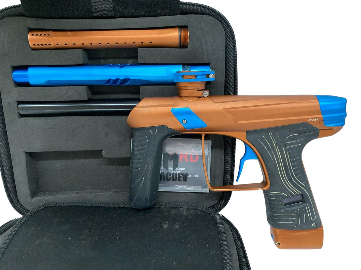 Used MACDEV DRD Bronze/Teal Paintball Gun Paintball Gun from CPXBrosPaintball Buy/Sell/Trade Paintball Markers, New Paintball Guns, Paintball Hoppers, Paintball Masks, and Hormesis Headbands