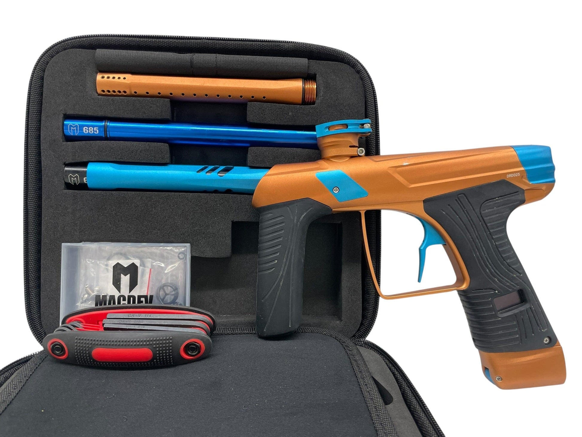 Used MACDEV DRD Bronze/Teal Paintball Gun Paintball Gun from CPXBrosPaintball Buy/Sell/Trade Paintball Markers, New Paintball Guns, Paintball Hoppers, Paintball Masks, and Hormesis Headbands