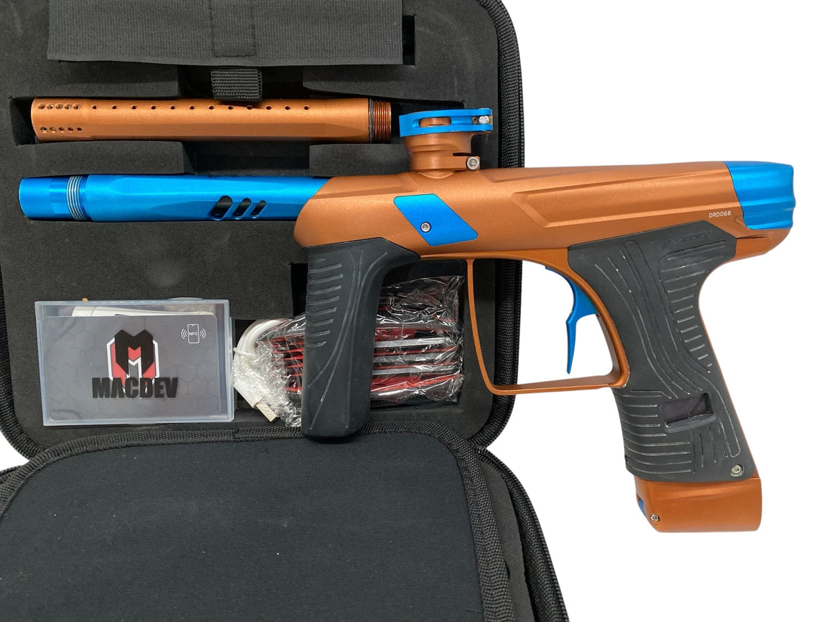 Used MACDEV DRD Bronze/Teal Paintball Gun Paintball Gun from CPXBrosPaintball Buy/Sell/Trade Paintball Markers, New Paintball Guns, Paintball Hoppers, Paintball Masks, and Hormesis Headbands