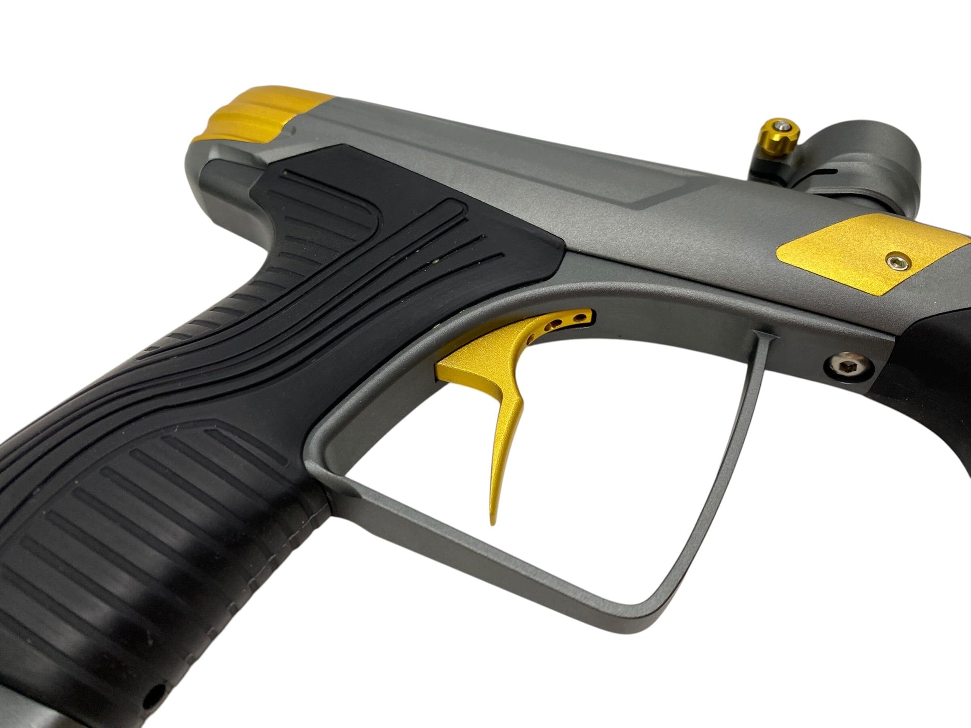 Used MacDev DRD Grey/Gold Paintball Gun *MINT* Paintball Gun from CPXBrosPaintball Buy/Sell/Trade Paintball Markers, New Paintball Guns, Paintball Hoppers, Paintball Masks, and Hormesis Headbands