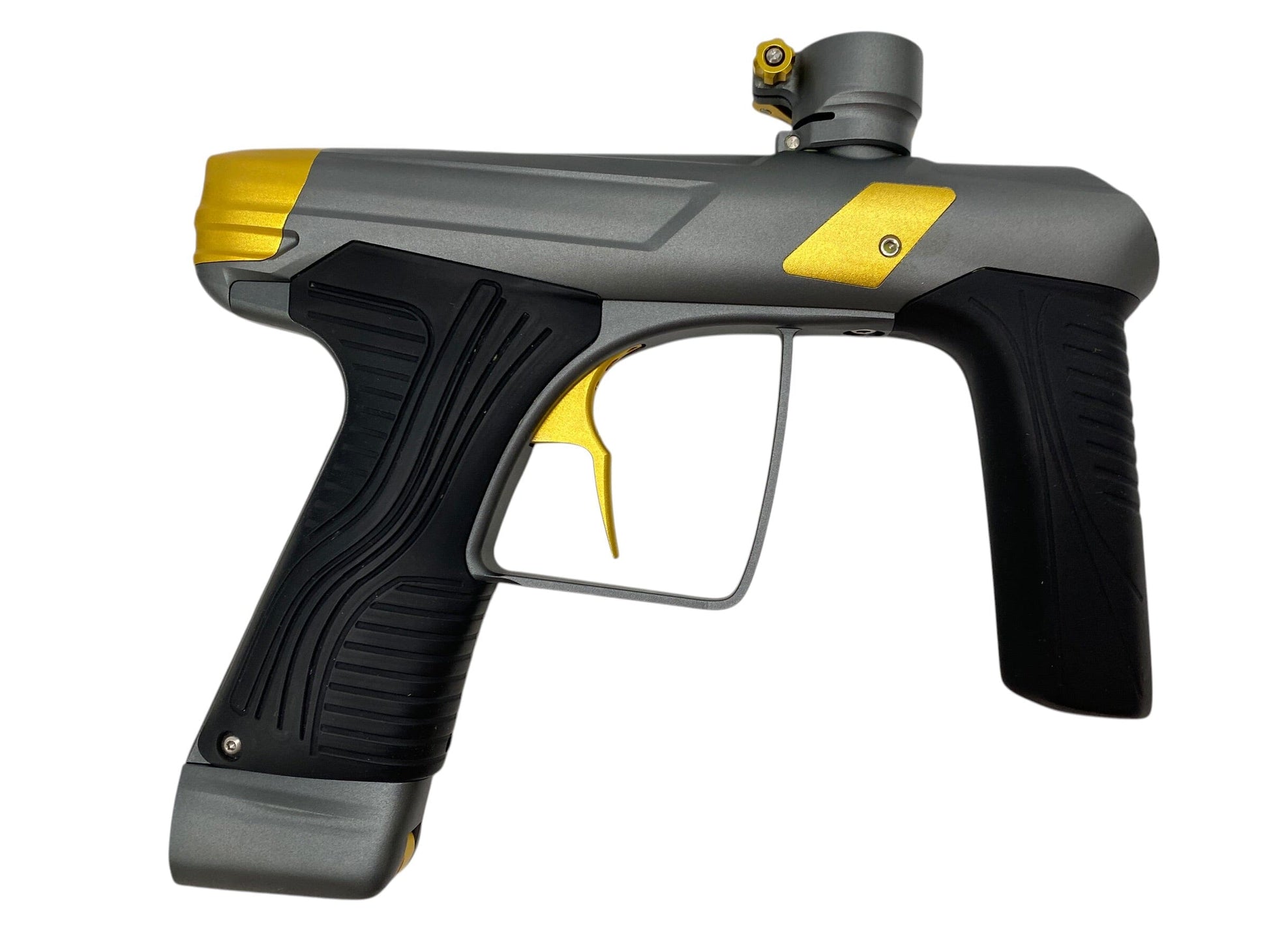 Used MacDev DRD Grey/Gold Paintball Gun *MINT* Paintball Gun from CPXBrosPaintball Buy/Sell/Trade Paintball Markers, New Paintball Guns, Paintball Hoppers, Paintball Masks, and Hormesis Headbands