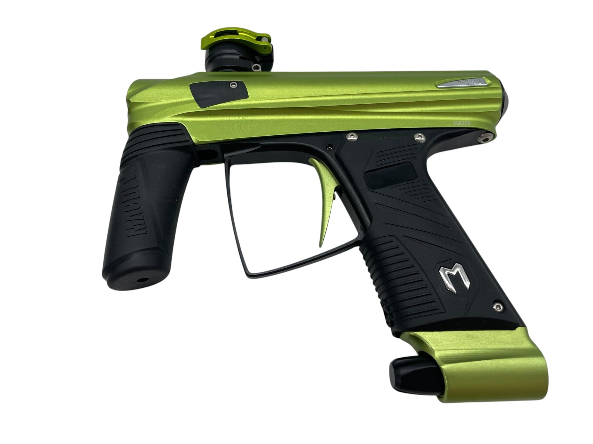 Used Macdev Drone 2 Green/Black Paintball Gun Paintball Gun from CPXBrosPaintball Buy/Sell/Trade Paintball Markers, New Paintball Guns, Paintball Hoppers, Paintball Masks, and Hormesis Headbands