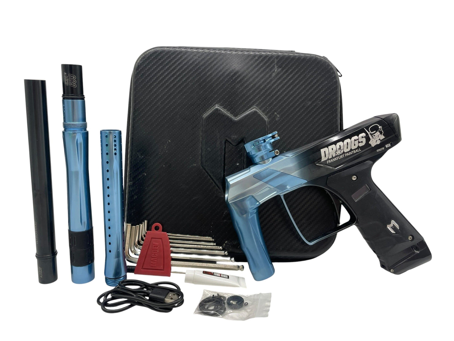 Used MACDEV DROOGS GT2 Paintball Gun Paintball Gun from CPXBrosPaintball Buy/Sell/Trade Paintball Markers, New Paintball Guns, Paintball Hoppers, Paintball Masks, and Hormesis Headbands