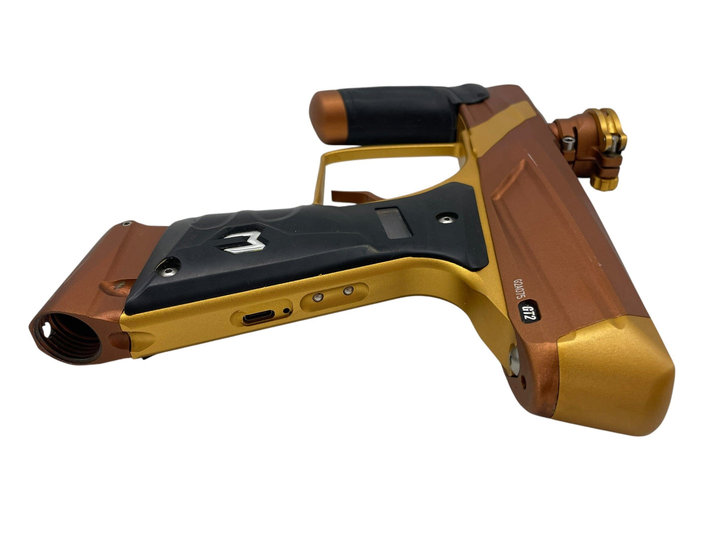 Used MacDev Gt2 Brown/Gold Paintball Gun Paintball Gun from CPXBrosPaintball Buy/Sell/Trade Paintball Markers, New Paintball Guns, Paintball Hoppers, Paintball Masks, and Hormesis Headbands