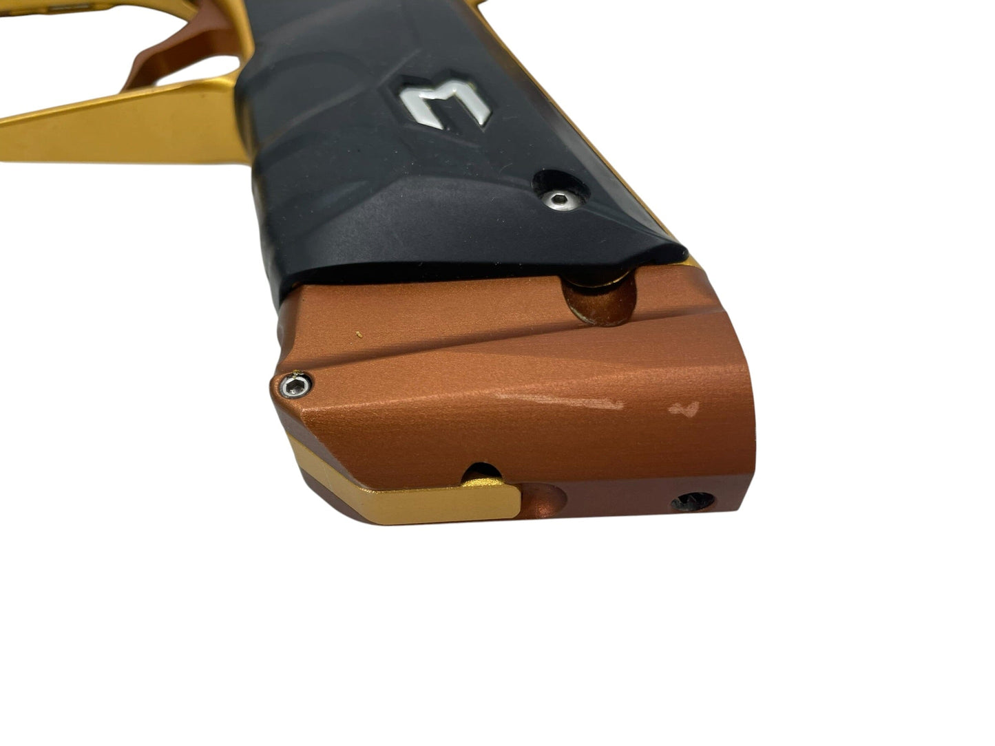 Used MacDev Gt2 Brown/Gold Paintball Gun Paintball Gun from CPXBrosPaintball Buy/Sell/Trade Paintball Markers, New Paintball Guns, Paintball Hoppers, Paintball Masks, and Hormesis Headbands