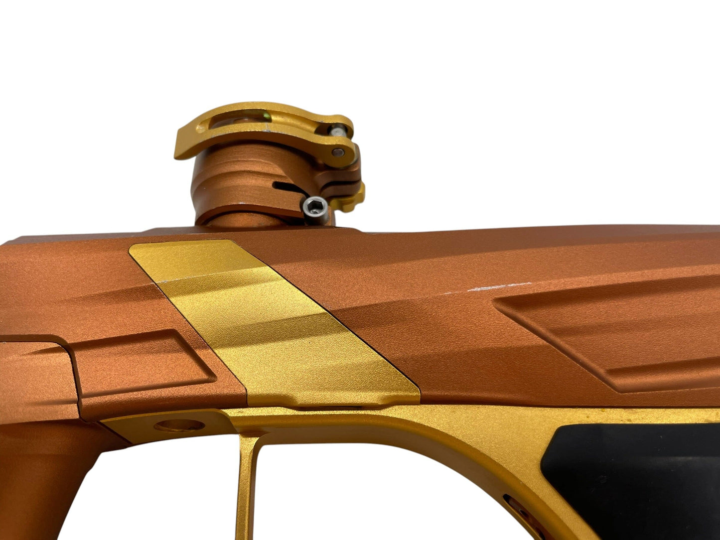 Used MacDev Gt2 Brown/Gold Paintball Gun Paintball Gun from CPXBrosPaintball Buy/Sell/Trade Paintball Markers, New Paintball Guns, Paintball Hoppers, Paintball Masks, and Hormesis Headbands