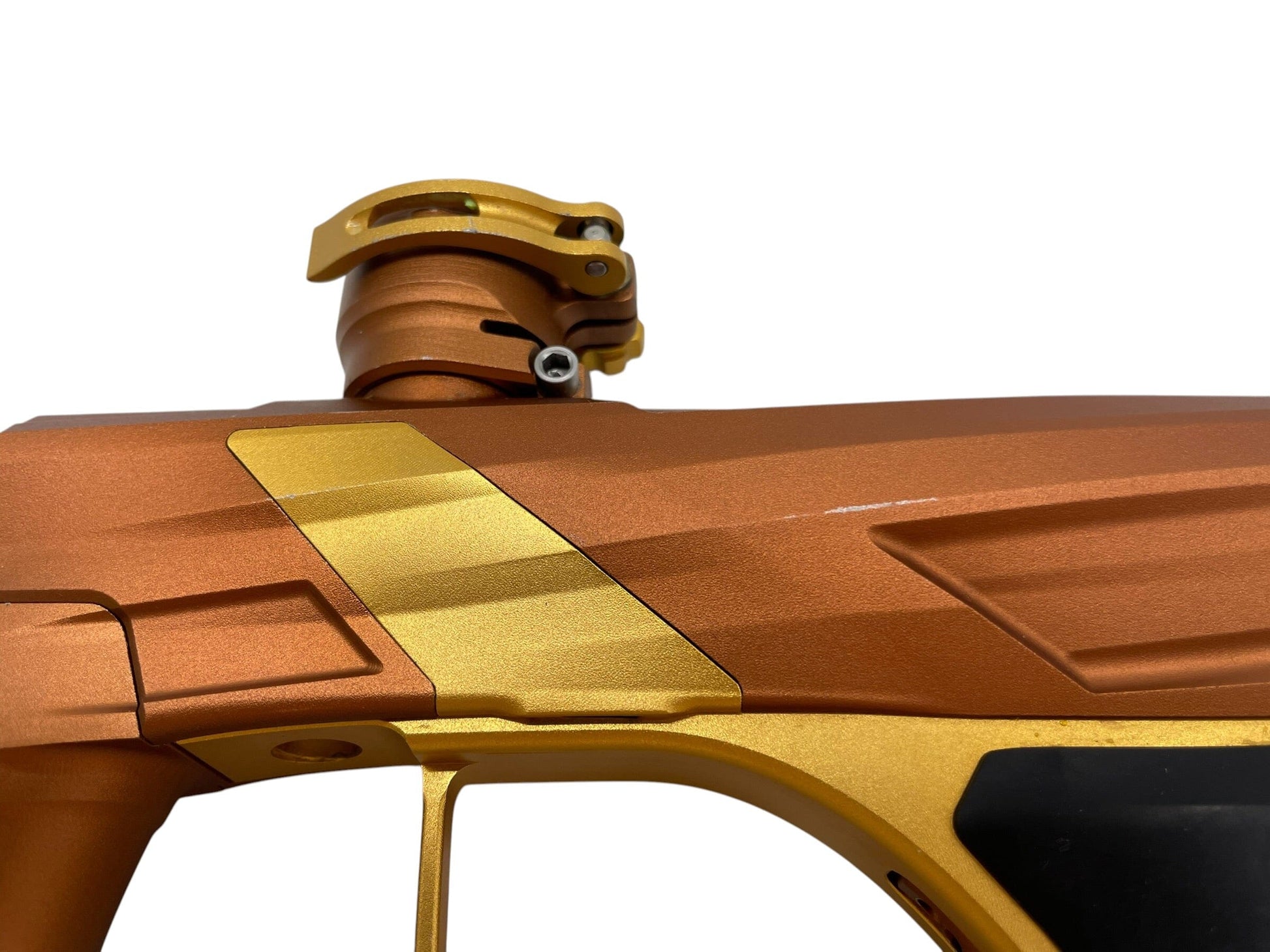 Used MacDev Gt2 Brown/Gold Paintball Gun Paintball Gun from CPXBrosPaintball Buy/Sell/Trade Paintball Markers, New Paintball Guns, Paintball Hoppers, Paintball Masks, and Hormesis Headbands