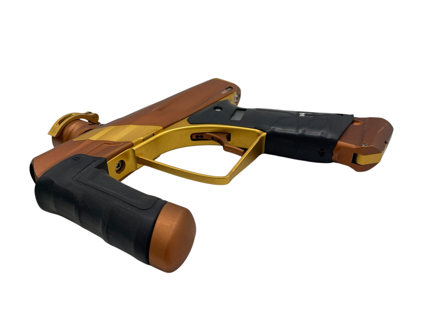 Used MacDev Gt2 Brown/Gold Paintball Gun Paintball Gun from CPXBrosPaintball Buy/Sell/Trade Paintball Markers, New Paintball Guns, Paintball Hoppers, Paintball Masks, and Hormesis Headbands