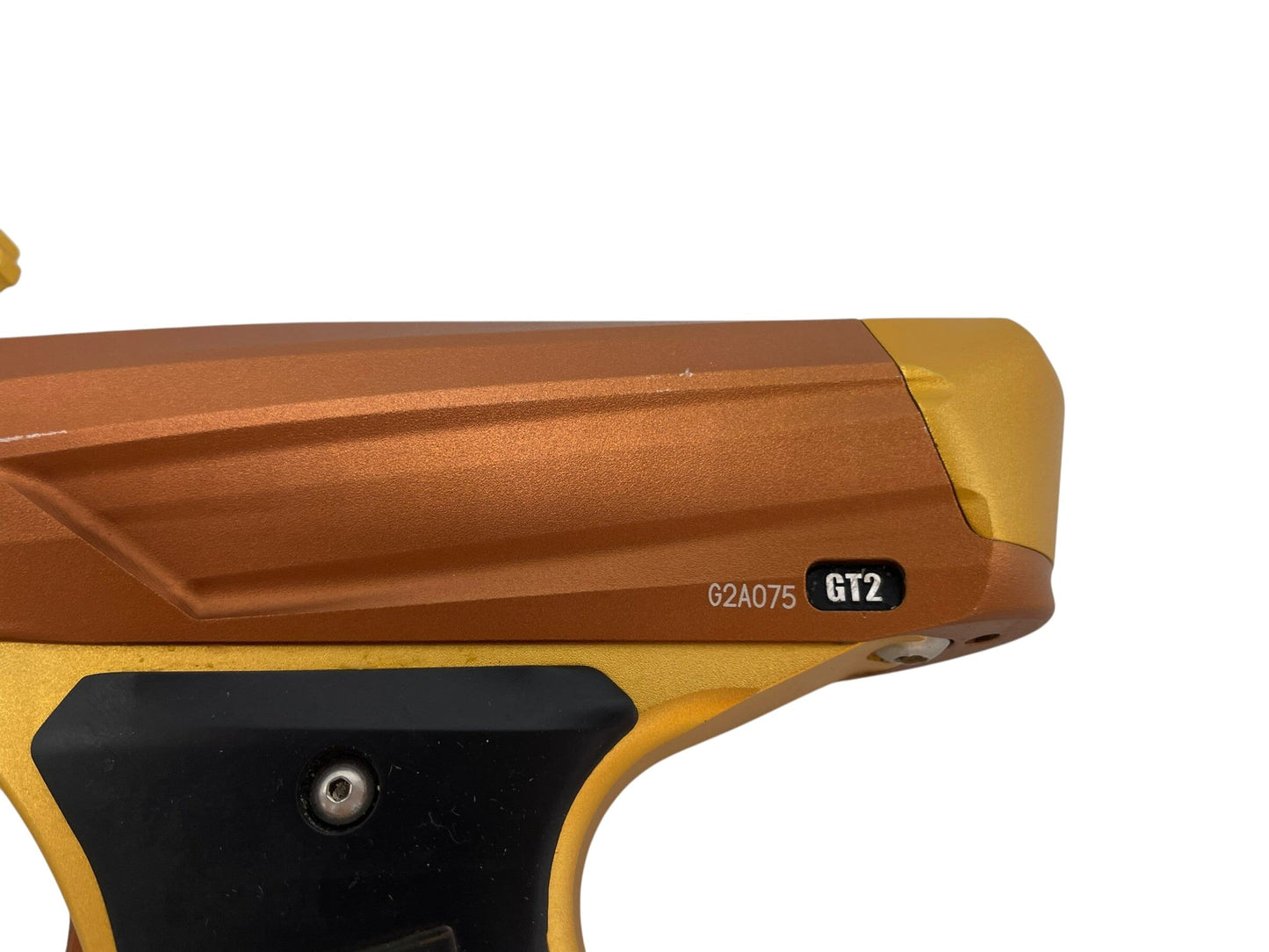 Used MacDev Gt2 Brown/Gold Paintball Gun Paintball Gun from CPXBrosPaintball Buy/Sell/Trade Paintball Markers, New Paintball Guns, Paintball Hoppers, Paintball Masks, and Hormesis Headbands
