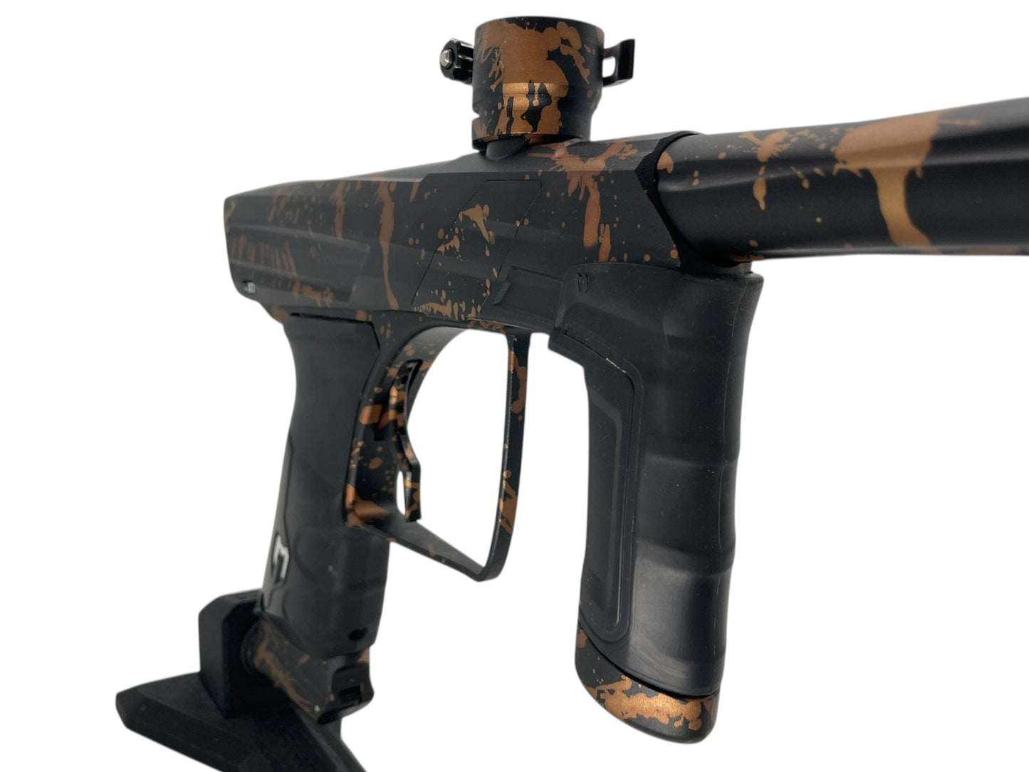 Used Macdev Gt2 Paintball Gun Black/Orange Splash Paintball Gun from CPXBrosPaintball Buy/Sell/Trade Paintball Markers, New Paintball Guns, Paintball Hoppers, Paintball Masks, and Hormesis Headbands