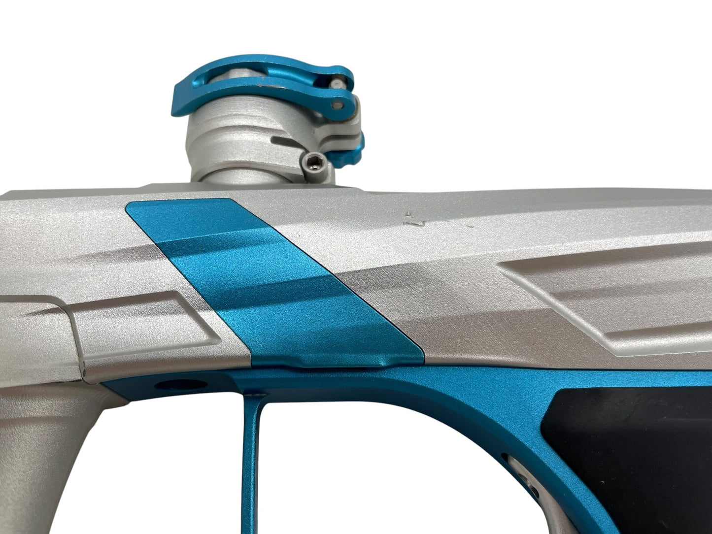 Used MacDev GT2 Paintball Gun Silver/Teal Paintball Gun from CPXBrosPaintball Buy/Sell/Trade Paintball Markers, New Paintball Guns, Paintball Hoppers, Paintball Masks, and Hormesis Headbands