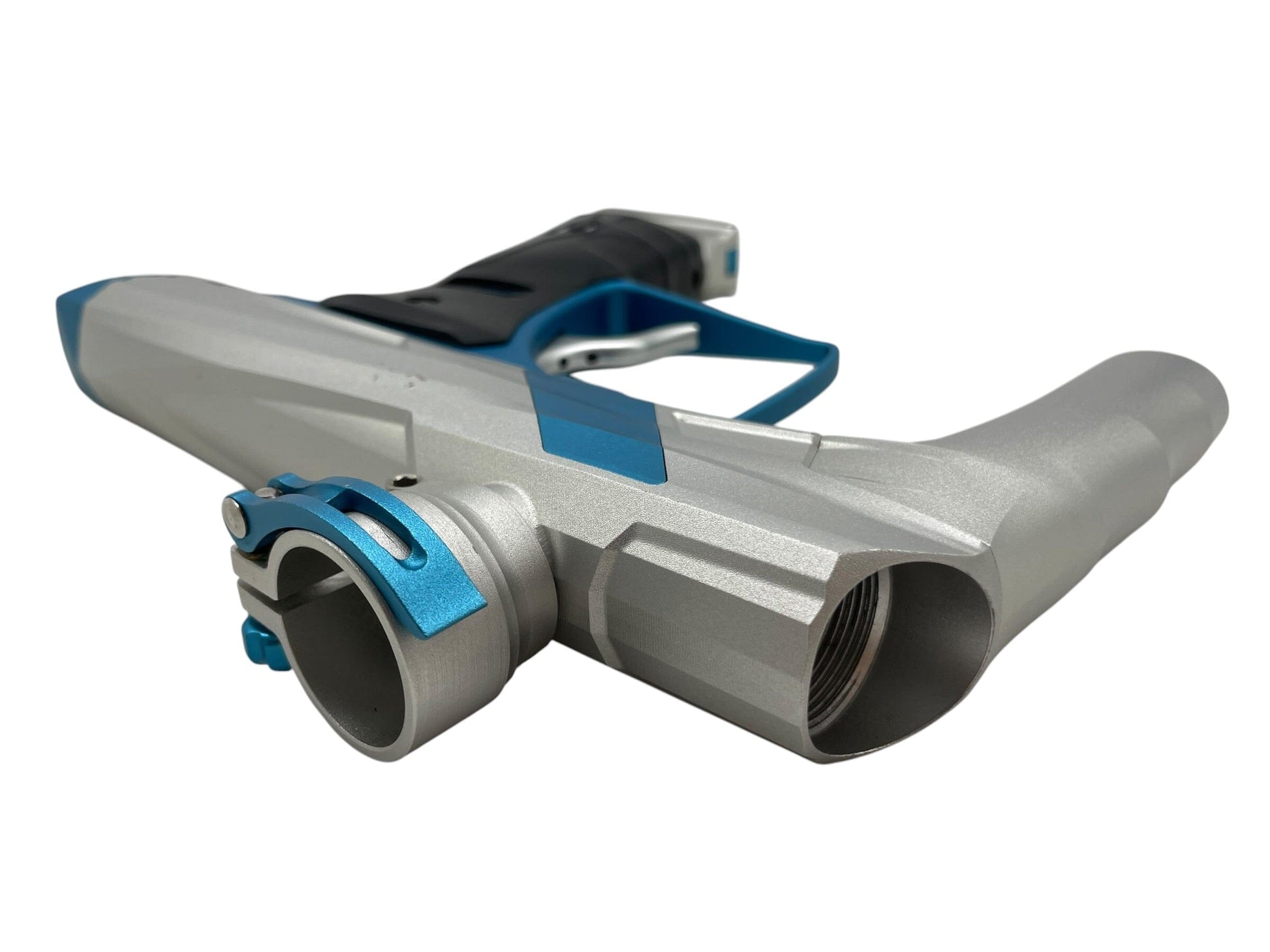 Used MacDev GT2 Paintball Gun Silver/Teal Paintball Gun from CPXBrosPaintball Buy/Sell/Trade Paintball Markers, New Paintball Guns, Paintball Hoppers, Paintball Masks, and Hormesis Headbands